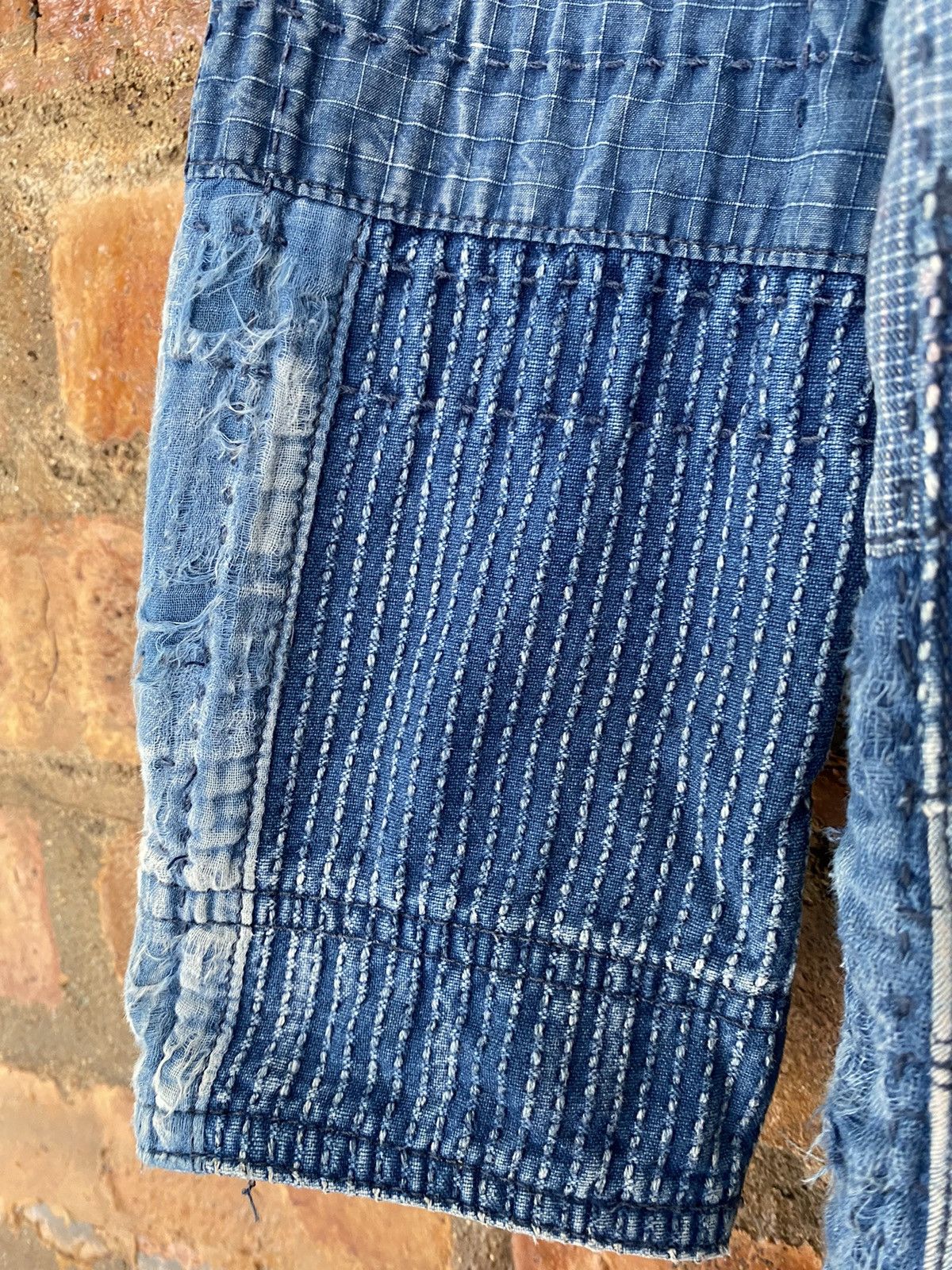 FDMTL Iconic Sashiko Boro Jacket 10 Year Wash Size US L / EU 52-54 / 3 - 14 Thumbnail