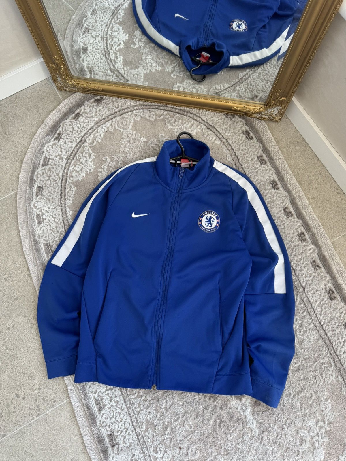 Nike FC Chelsea Soccer Zip Track Jacket Blue
