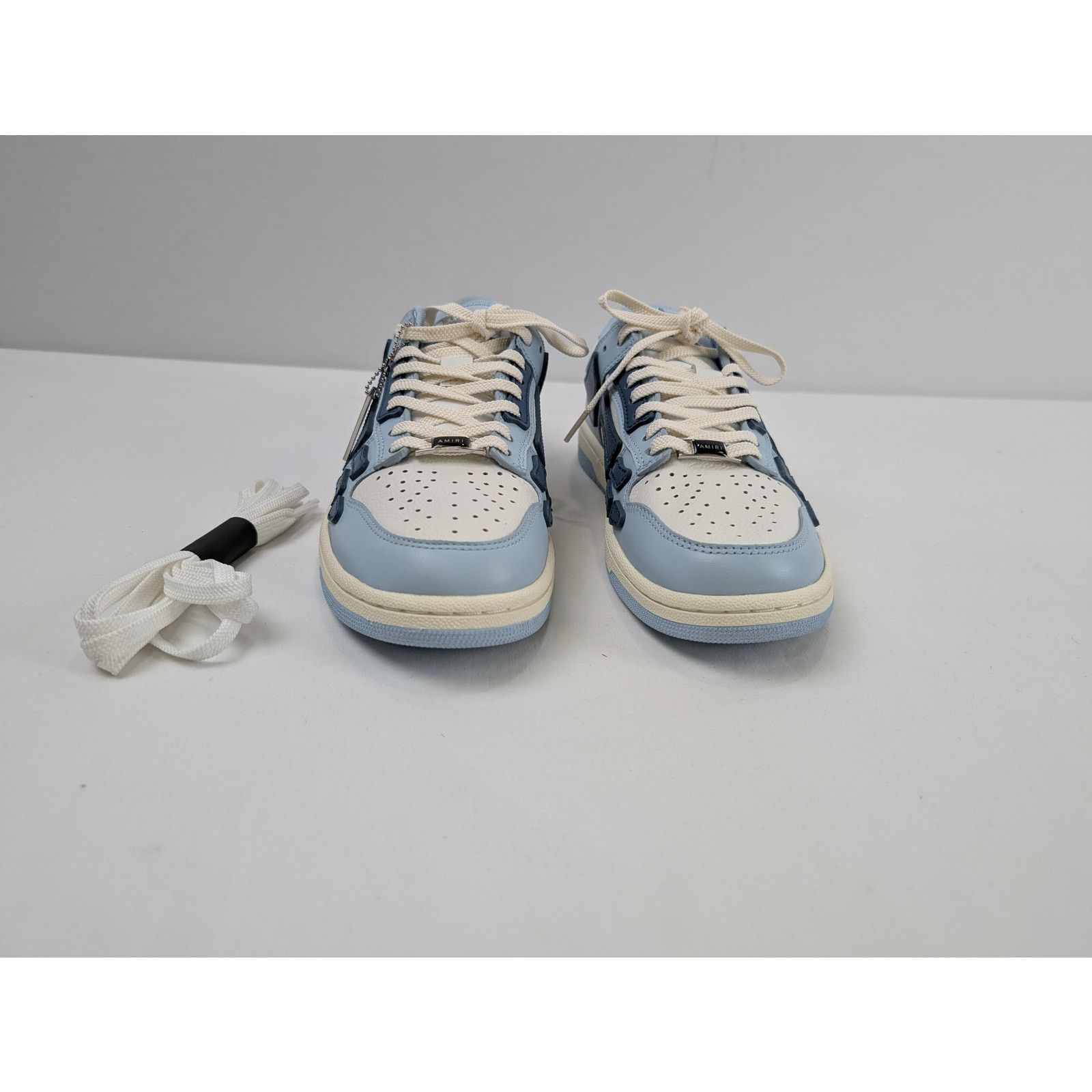 Amiri o1rshd1 Skel Top Low / Skeleton Low Top Sneakers Baby Blue Size US 7 / EU 40 - 4 Thumbnail