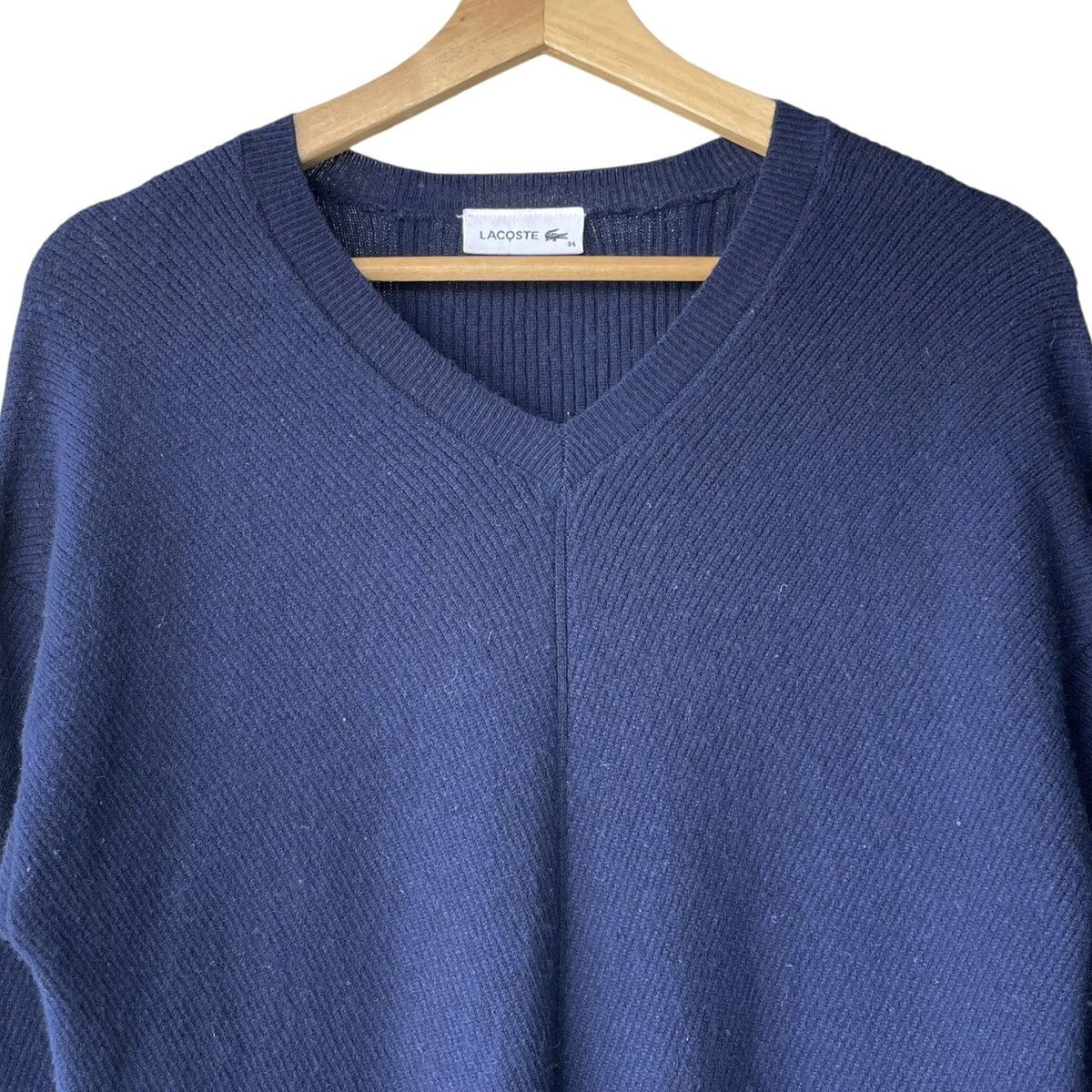 Lacoste Lacoste France Cashmere Blend Casual Fitted Mid Dress Size XS / US 0-2 / IT 36-38 - 3 Thumbnail