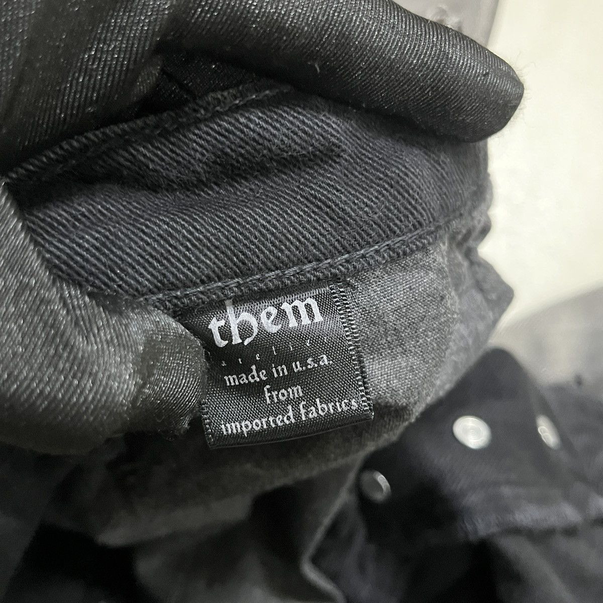 In The Attic × PPFM × THVM Punk Faded Black Thvm/Them Jeans Size US 28 / EU 44 - 8 Thumbnail