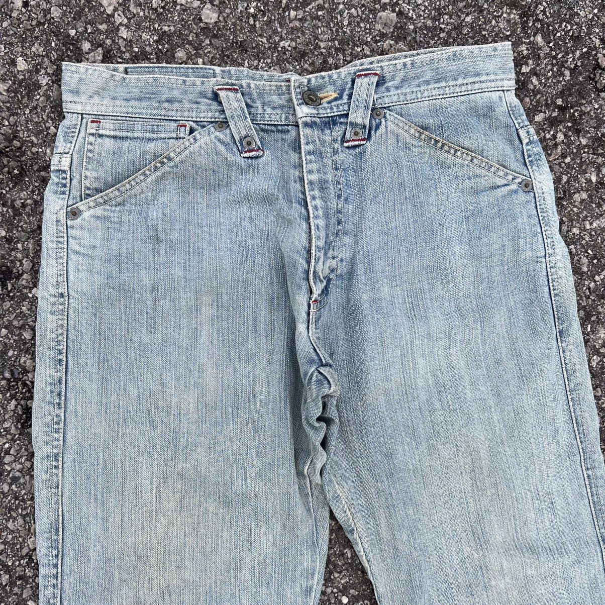 Morgan Homme “MORGAN HOMME” BLUE FLARE JEANS Size US 30 / EU 46 - 4 Thumbnail