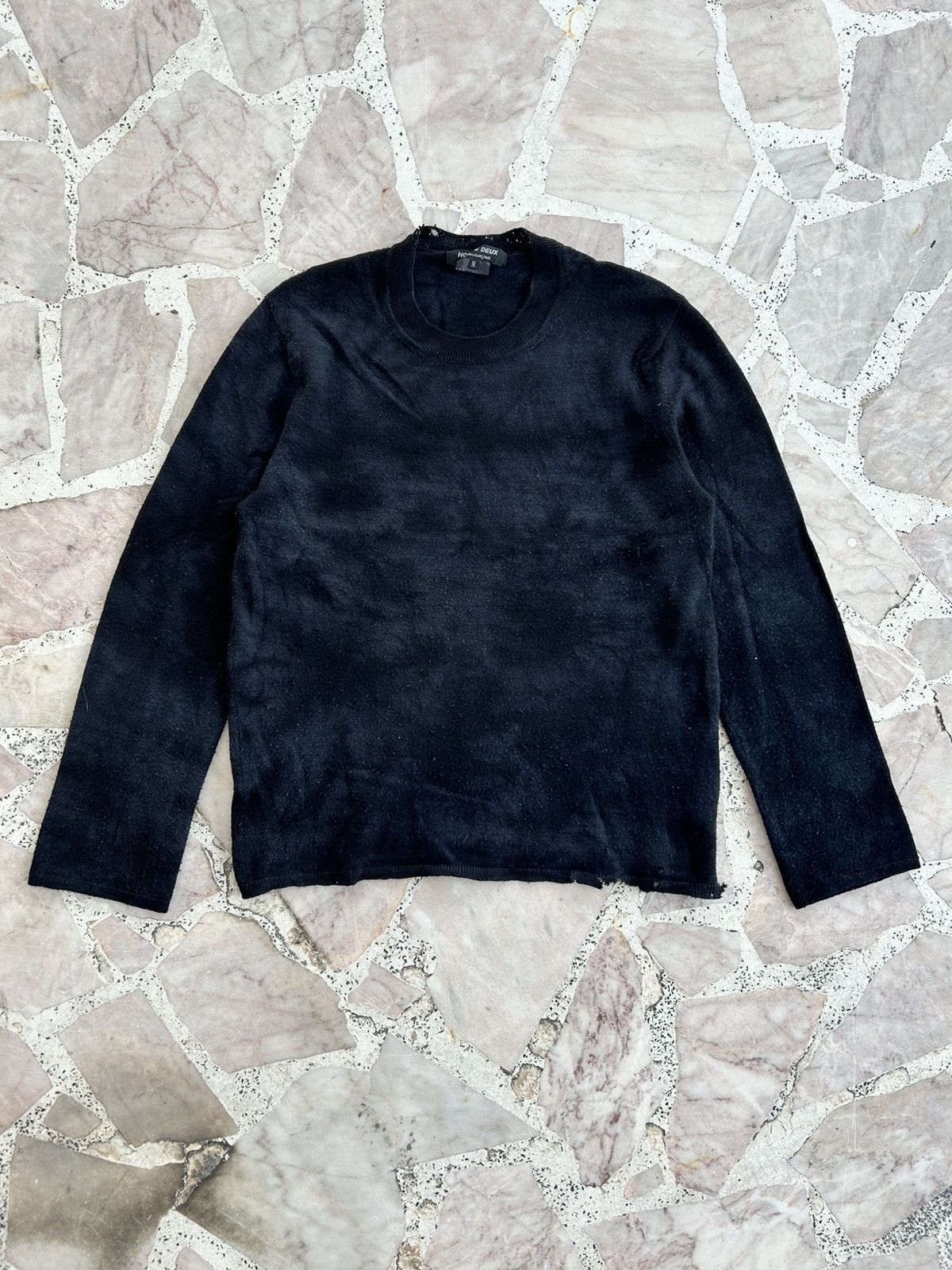 CDGHD Wool Fleece Dristresseed Longsleeve