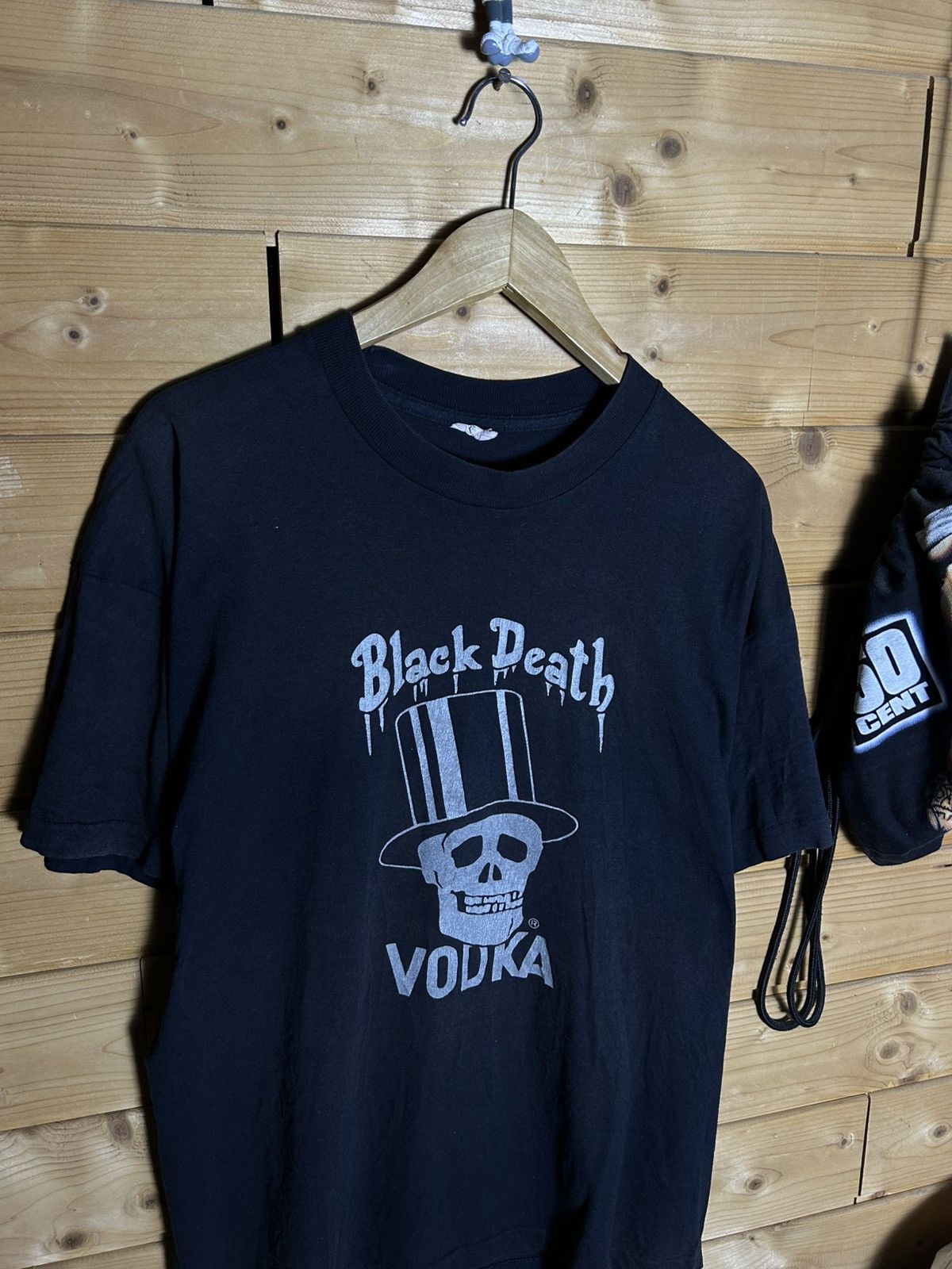 Vintage Vintage 90s Black Death Vodka drink in peace single stitch Size US XL / EU 56 / 4 - 3 Thumbnail