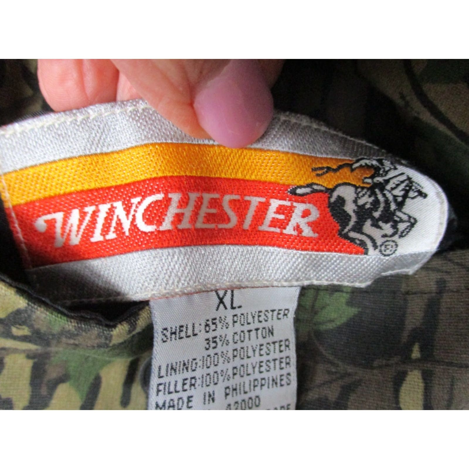 Vintage Winchester Vest Mens XL Trebark Camouflage Reversible Outdoor Hunting Vest Size US XL / EU 56 / 4 - 7 Thumbnail