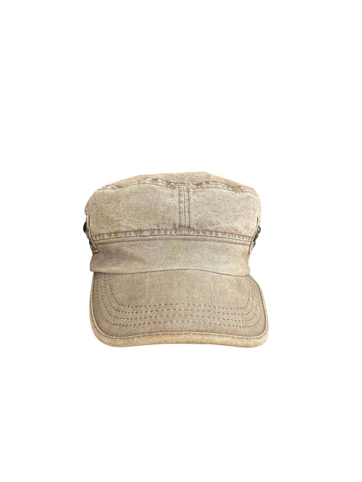 Japanese Brand 2000s Vintage Sun Faded Studded Cadet Hat Goth Punk Emo Vkei Size ONE SIZE - 3 Thumbnail