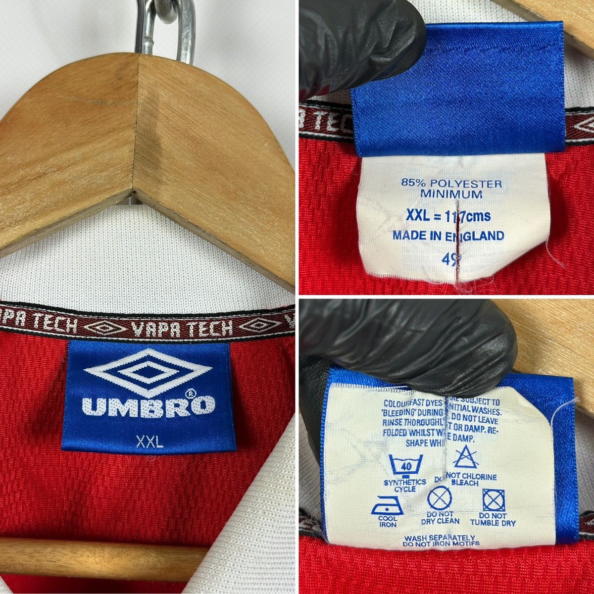 Umbro Vintage 1997-2000 Umbro Manchester United Rare Soccer Jersey Size US XXL / EU 58 / 5 - 14 Thumbnail
