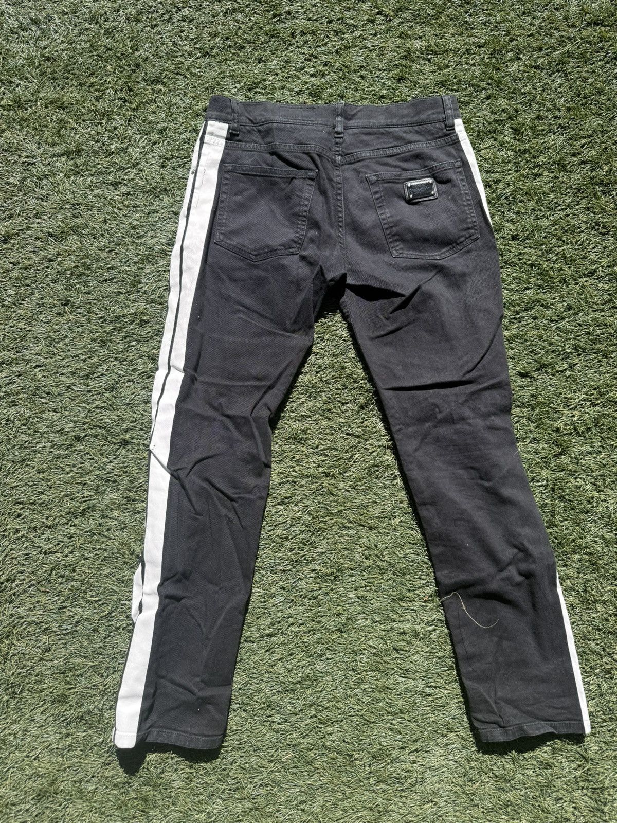 Dolce & Gabbana Dolce & Gabbana Side Stripe Black Jeans Size US 30 / EU 46 - 3 Thumbnail