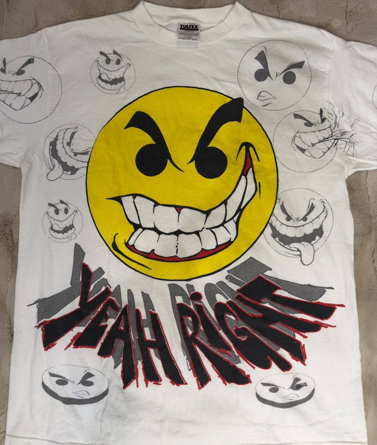 Other VINTAGE FREEZE “YEAH RIGHT” T-SHIRT Size US XL / EU 56 / 4 - 2 Thumbnail