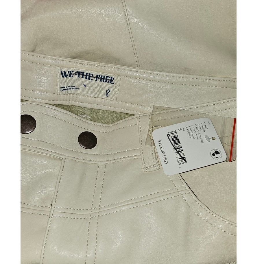 Free People New FREE PEOPLE We The Free Rebel Vegan Leather Pants $128 Size 30" / US 8 / IT 44 - 5 Thumbnail