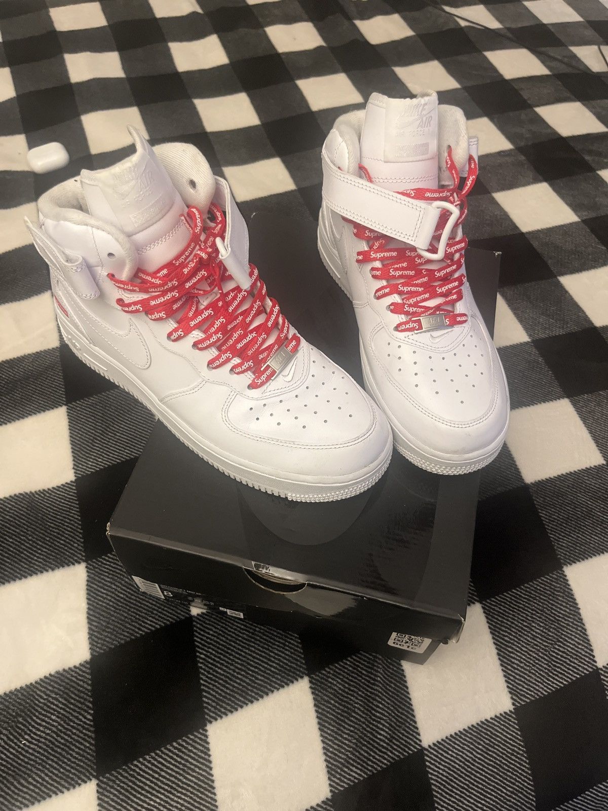 Nike × Supreme Mid/High-Top Supreme Nike Air Forces Size US 8 / EU 41 - 5 Thumbnail