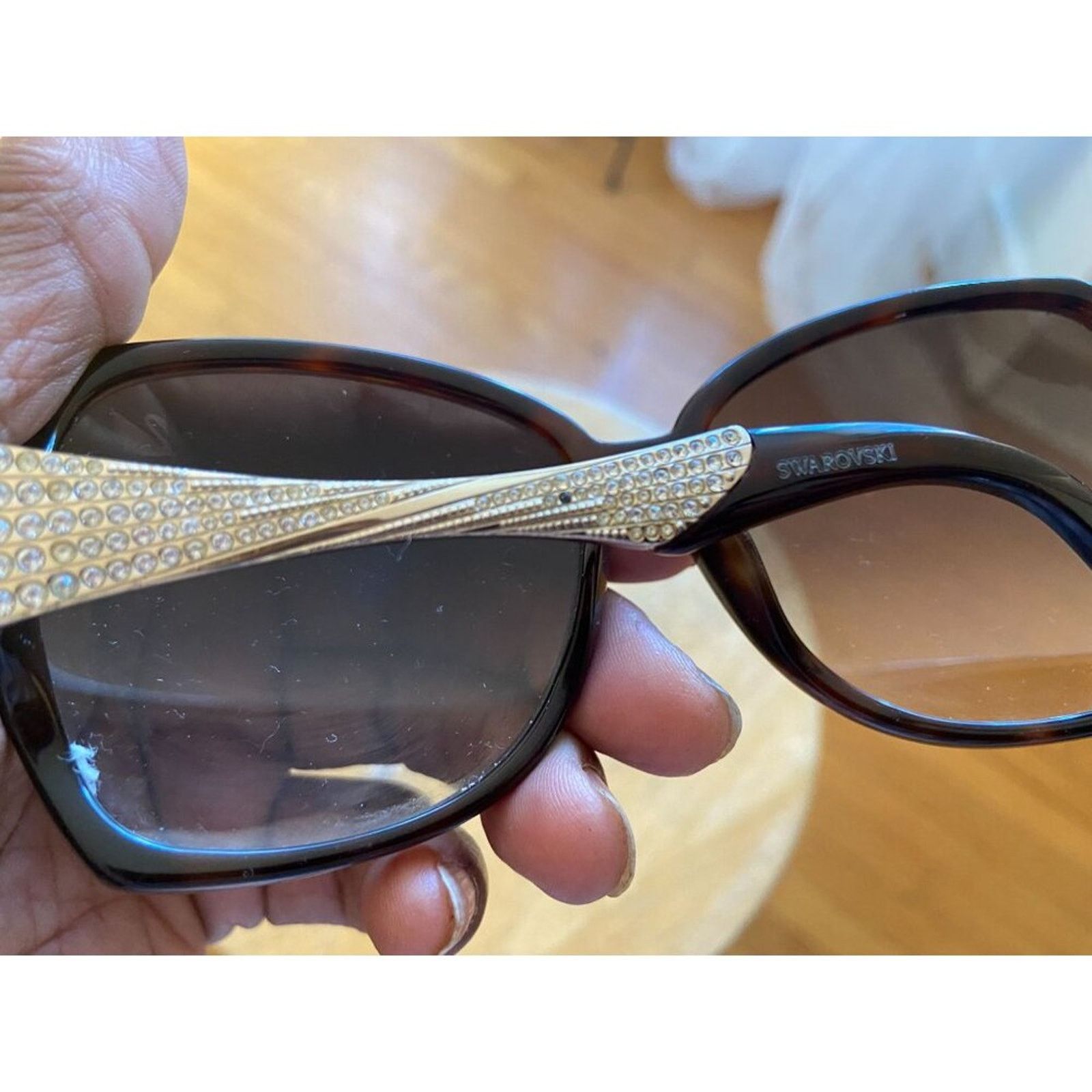 Swarovski Italy Swarovski Djulia Sunglasses SW 65 52F 6015 130 Size ONE SIZE - 7 Thumbnail