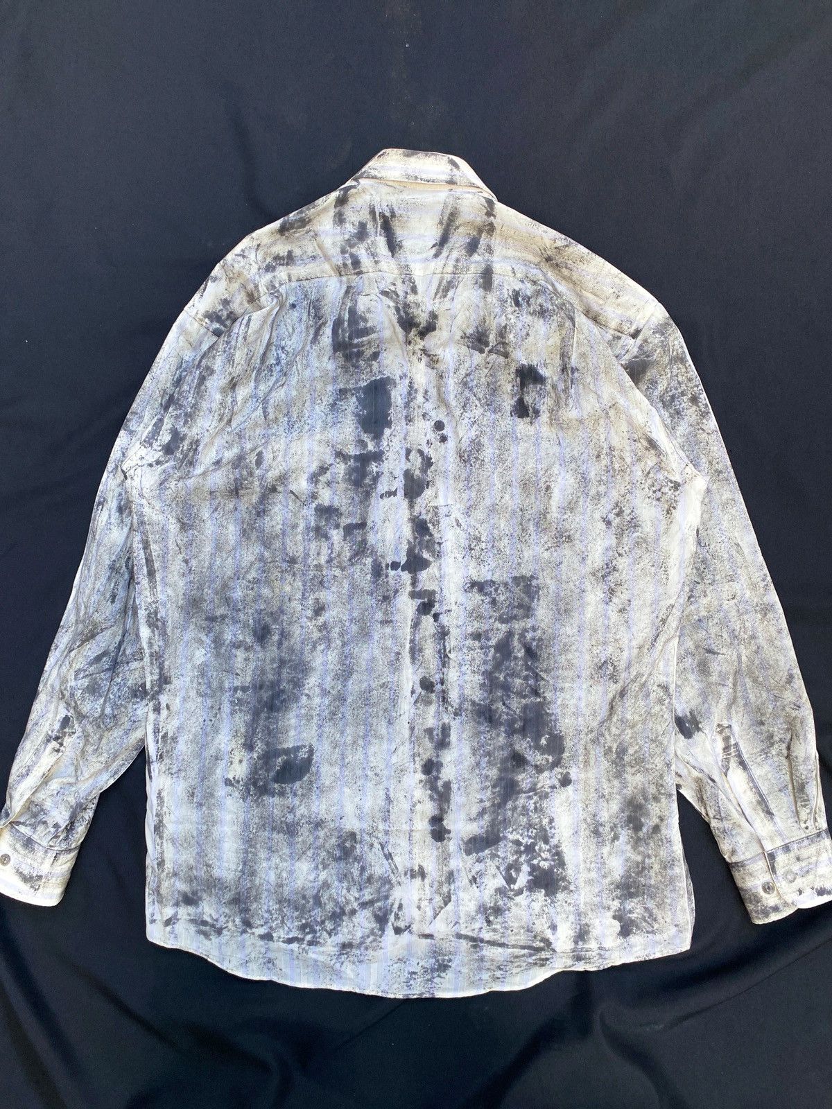 Balenciaga Vintage Balenciaga Trompe l’oeil Painted Button Shirt Size US L / EU 52-54 / 3 - 2 Thumbnail