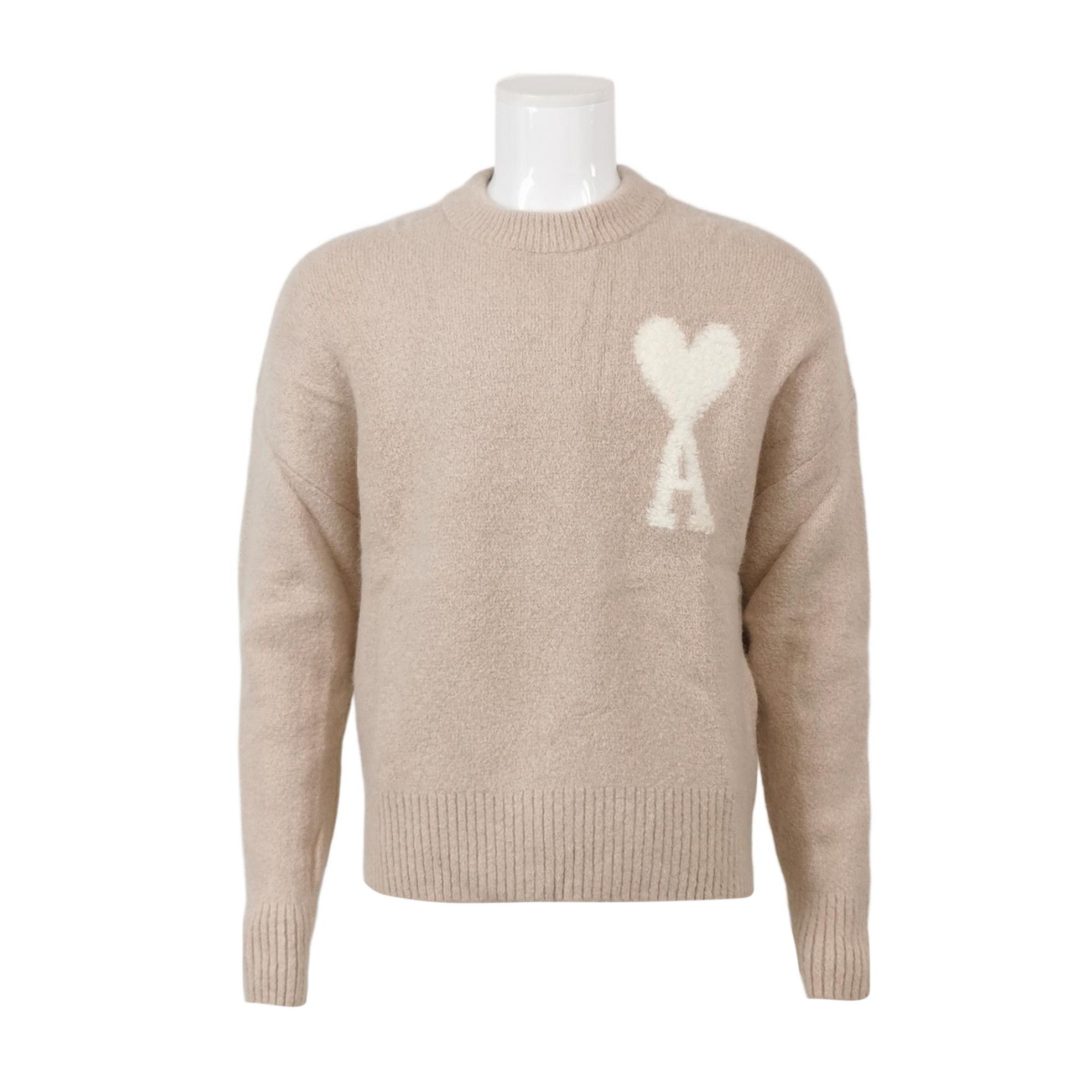 AMI Alexandre Mattiussi Alpaca Wool Heart Logo Sweater