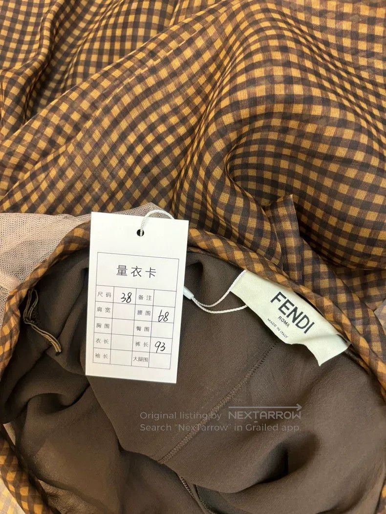 Fendi Fendi Silk Skirt Size 25" / US 0 / IT 36 - 4 Thumbnail
