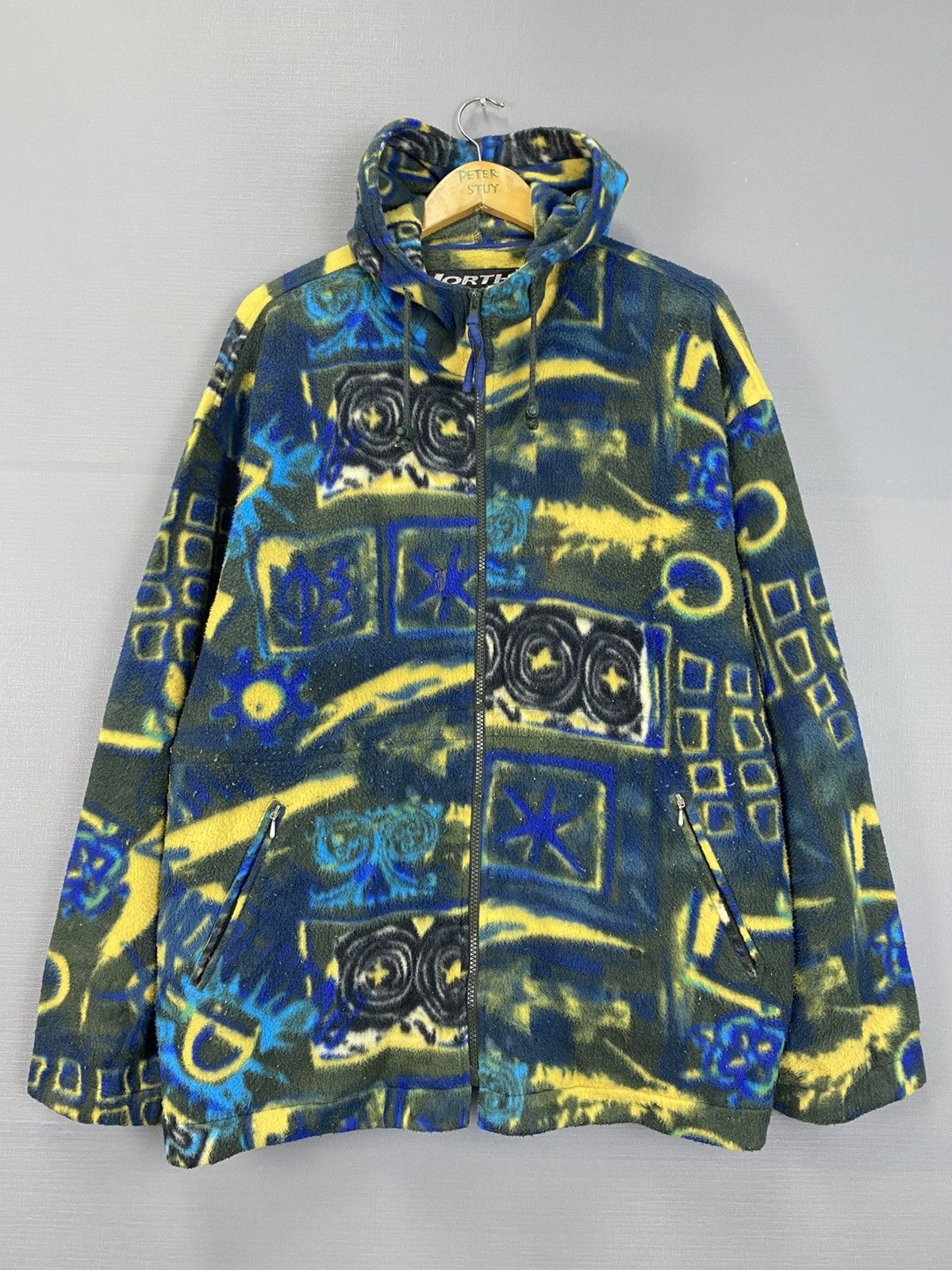 Japanese Brand × Vintage Vintage North Stream Printed fleece Hoodie Size US L / EU 52-54 / 3 - 2 Thumbnail