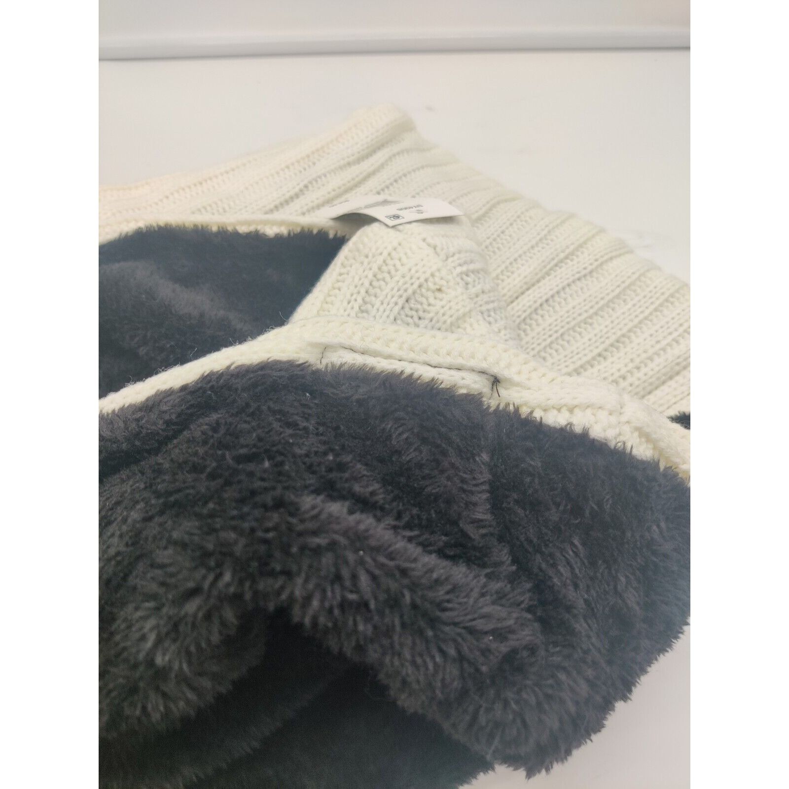 DKNY KNY Fleece-Lined Knit Infinity Scarf, Cream Size ONE SIZE - 11 Thumbnail