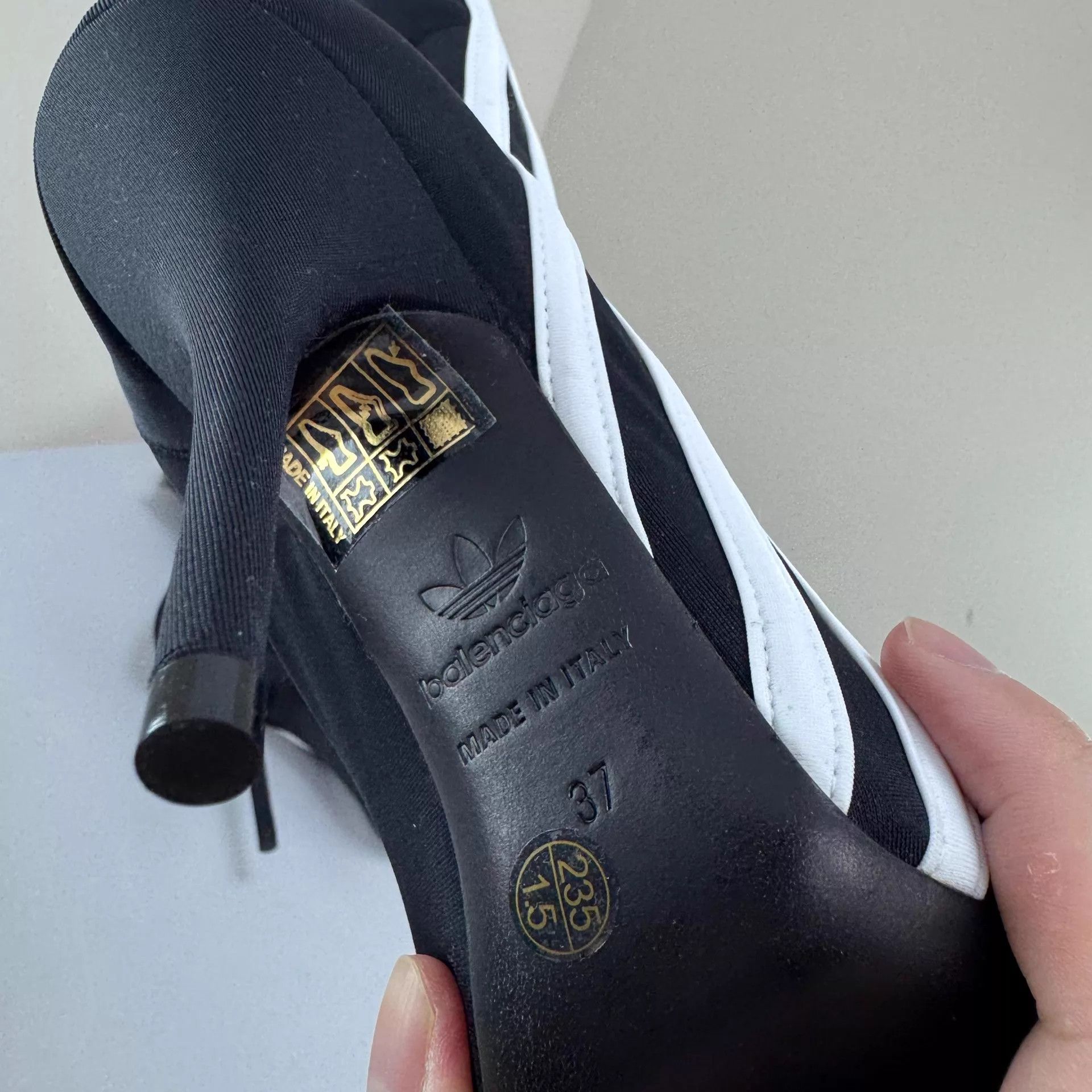 Balenciaga Balenciaga x Adidas Women's Sock High Heel 37 (New) Size US 6.5 / IT 36.5 - 6 Thumbnail