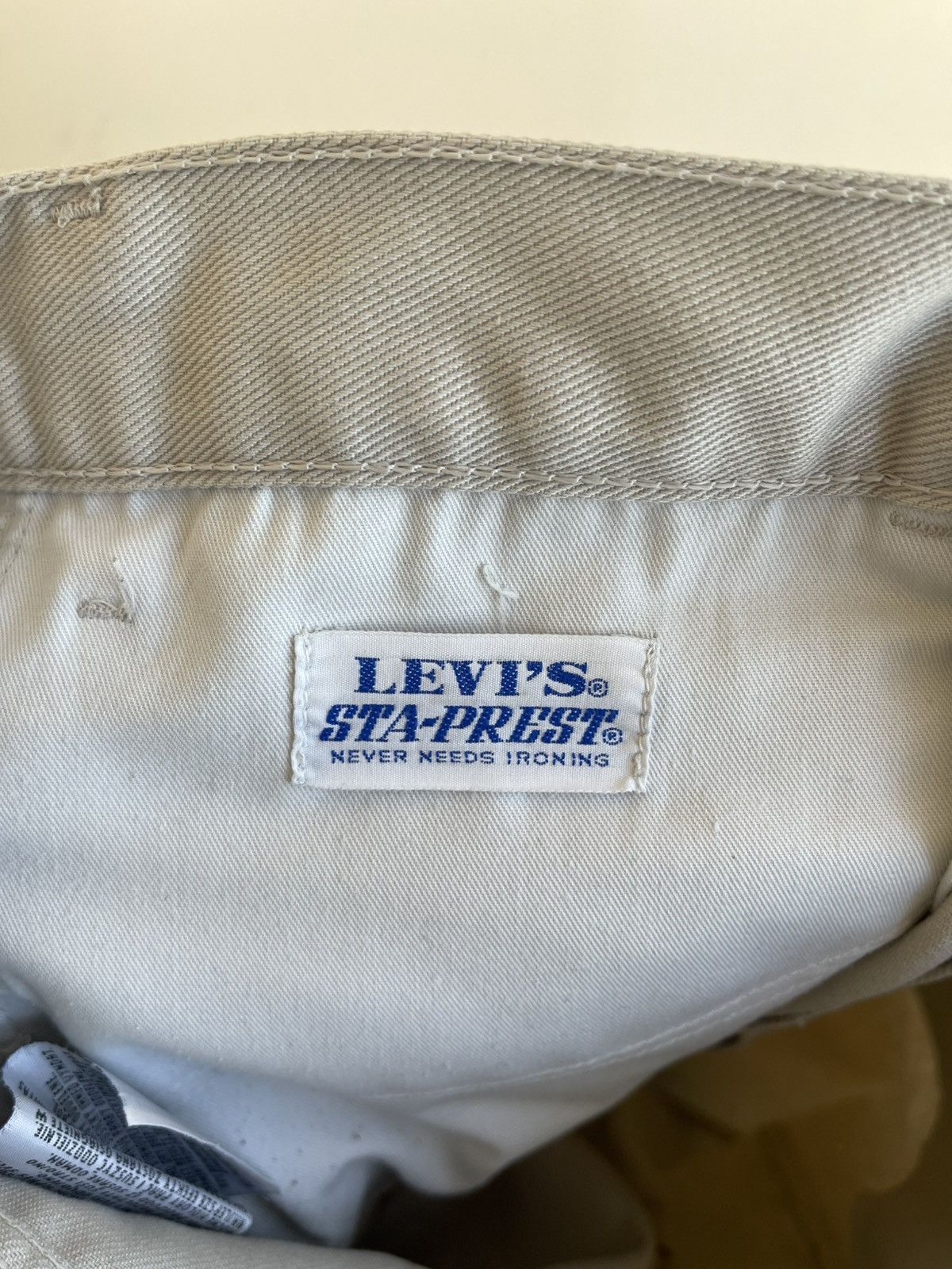 Levi's Sta-Prest 566 White Tab Straight Regular Fit Pants 90s 34x32 Size US 34 / EU 50 - 10 Thumbnail