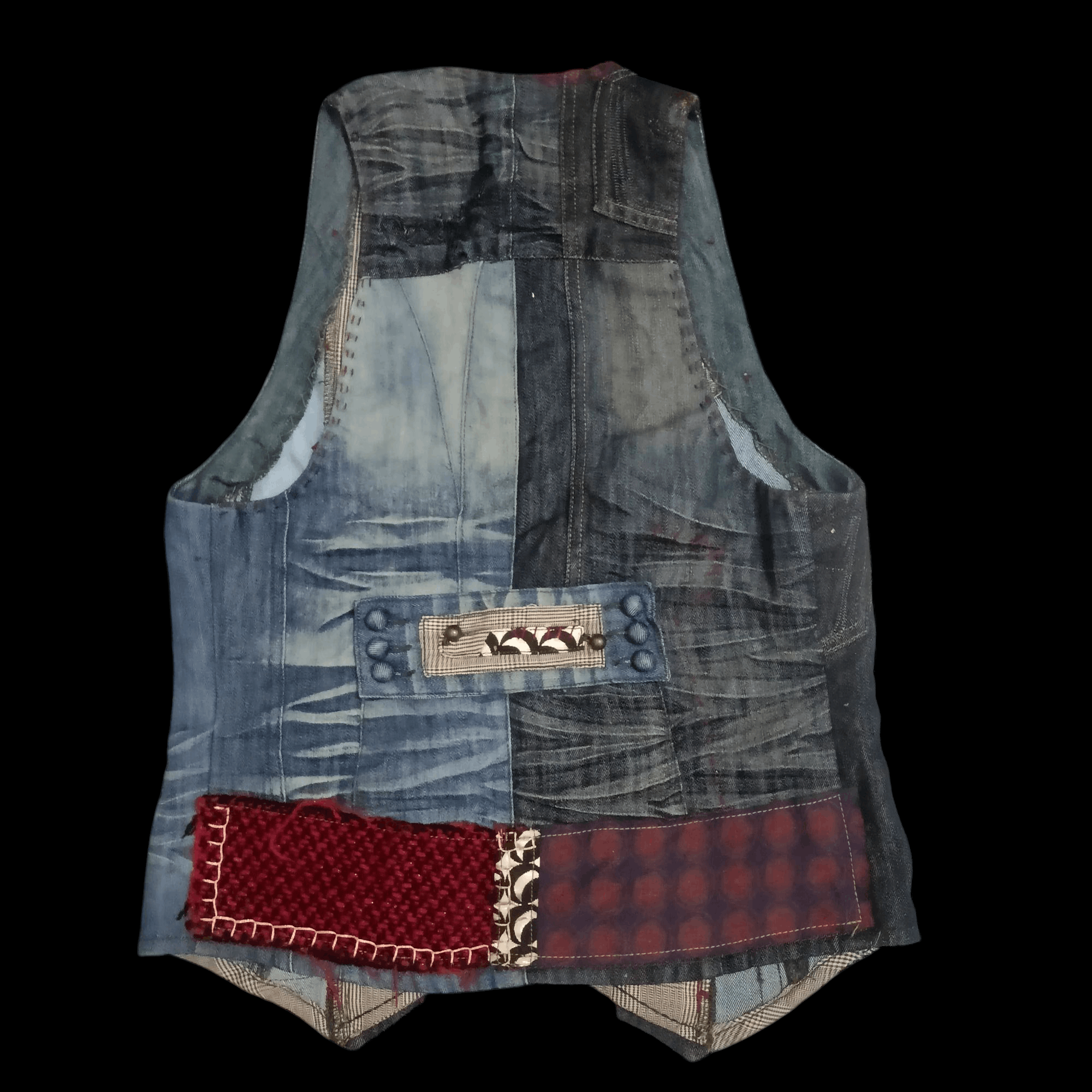 If Six Was Nine 💥Insane💥 Desigual Vests patchwork rare deisgn Size US XS / EU 42 / 0 - 1 Thumbnail