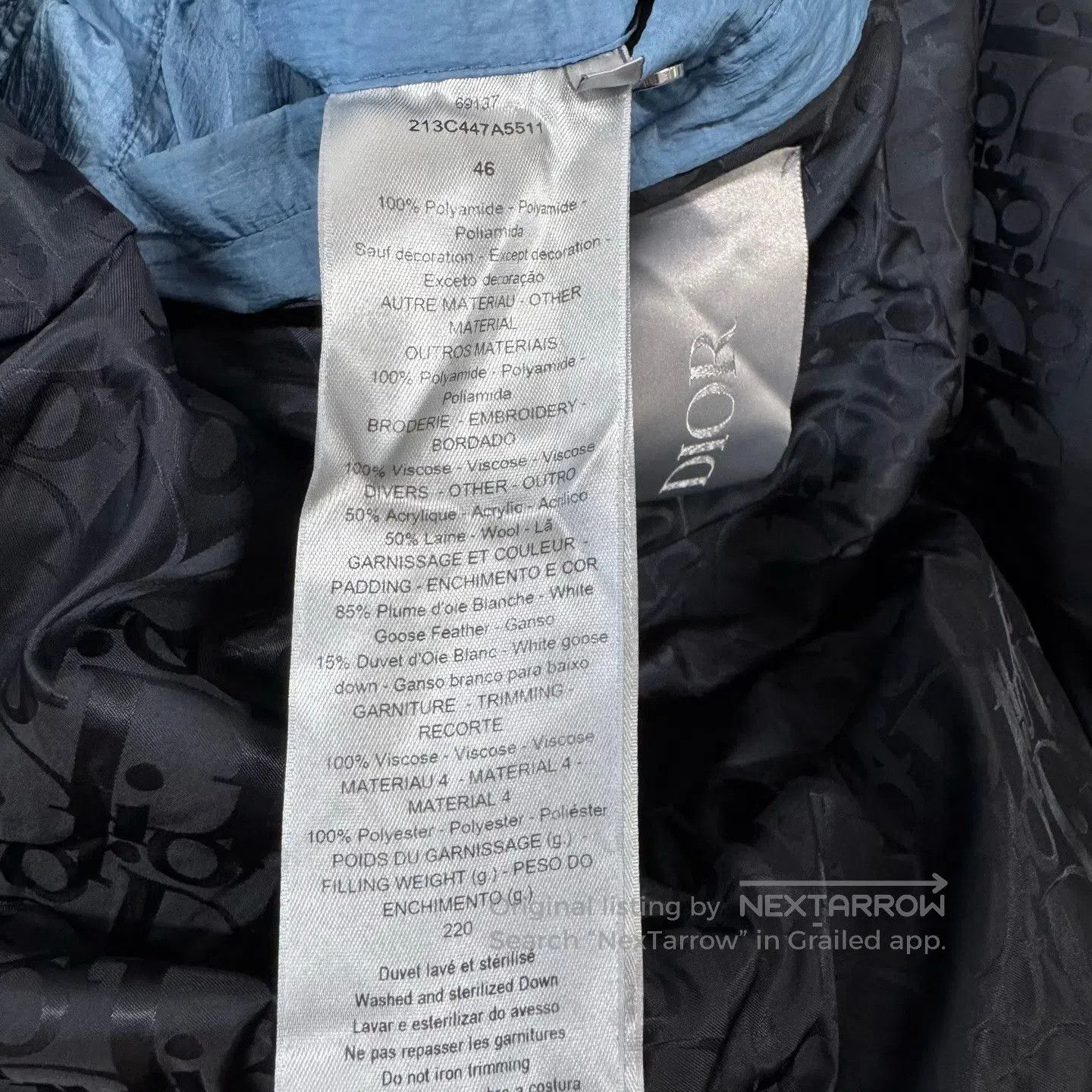Dior Dior Tiger Year Limited Edition Down Jacket| Size US S / EU 44-46 / 1 - 7 Thumbnail
