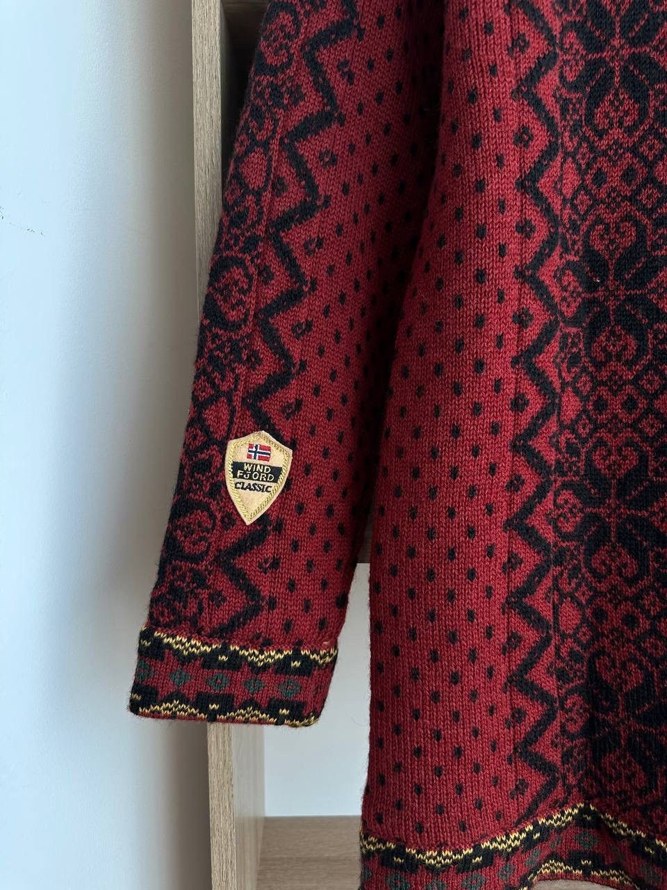 Japanese Brand × Vintage Vintage Windfjord of Norway Cardigan Red Sweater Size US M / EU 48-50 / 2 - 17 Thumbnail