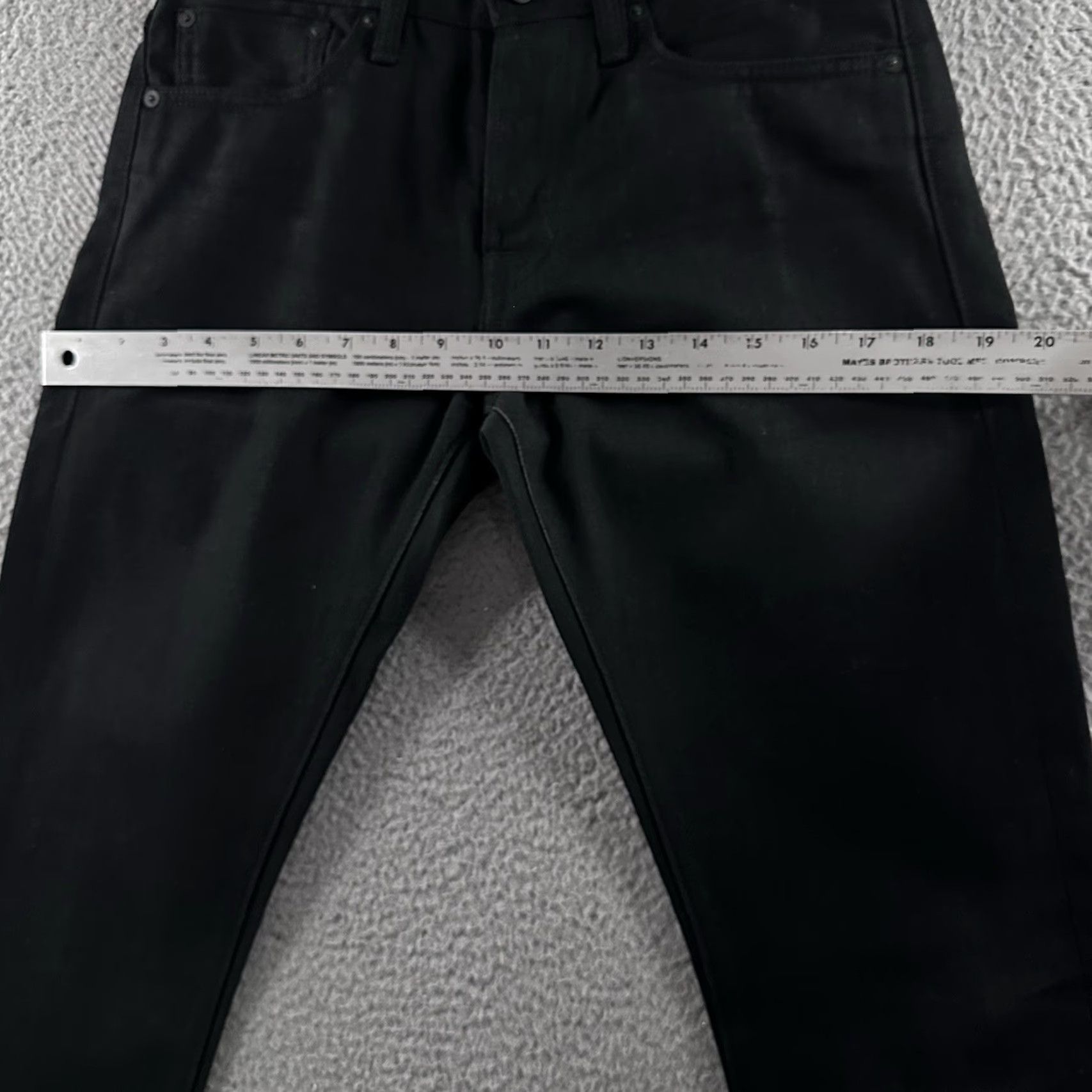 Rogue Territory RGT Mens Jeans Black Size 30x28 SK Skinny Signature Six Pocket Selvedge Denim Mens Jeans Black 30x28 Skinny Six Pocket Selvedge Denim Size US 30 / EU 46 - 7 Thumbnail