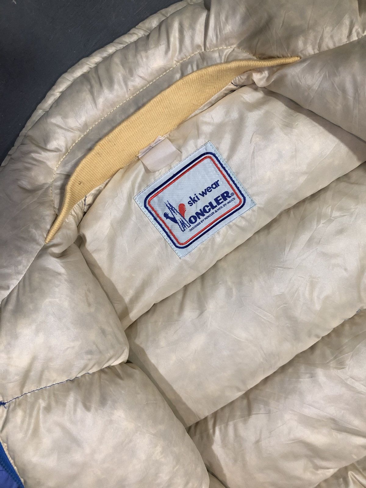 Asics × Moncler Vintage Moncler Skiwear Asics Down Jacket Size US S / EU 44-46 / 1 - 9 Thumbnail