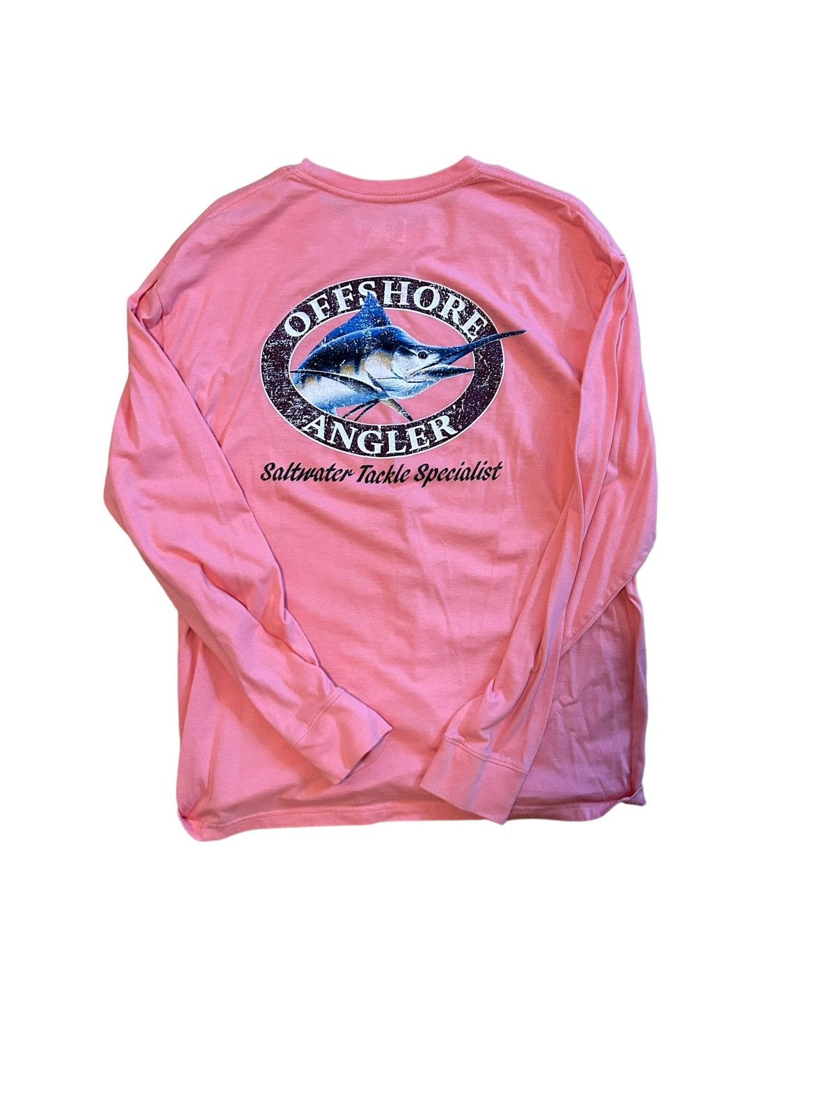 Vintage VINTAGE OFFSHORE ANGLER PINK LONG SLEEVE TEE Size US L / EU 52-54 / 3 - 1 Thumbnail