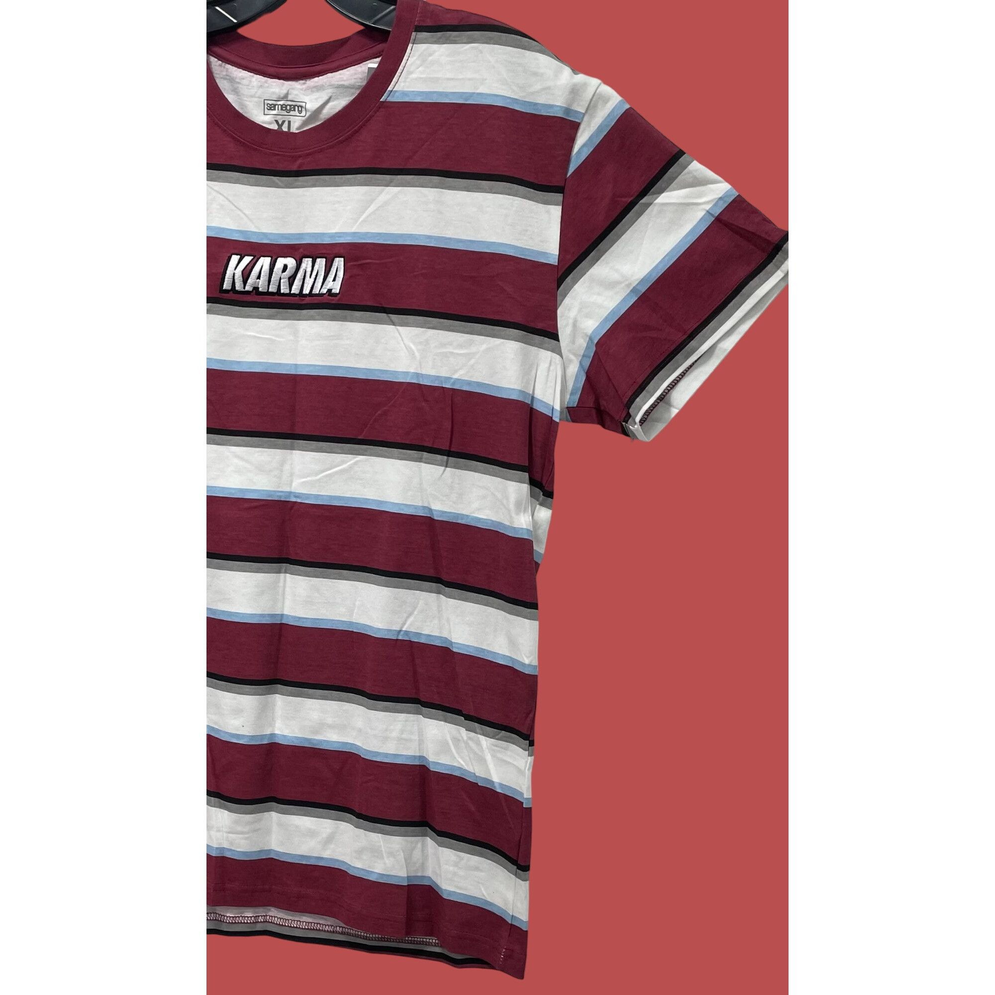 Other Samegang - Men's Striped Short Sleeves T-Shirt - Graphic Tee Size US XL / EU 56 / 4 - 12 Thumbnail