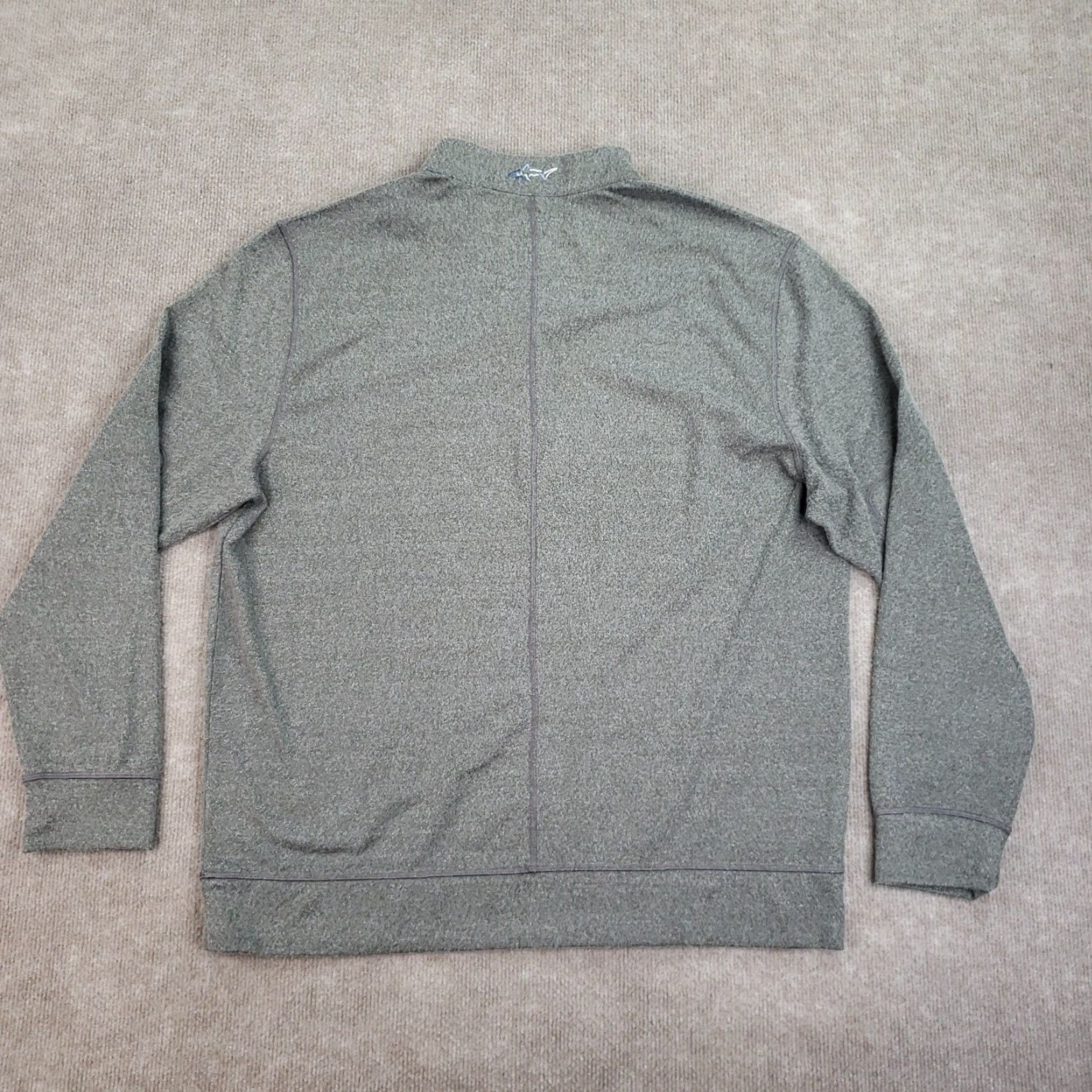 Vintage Greg Norman Men's Sweater Gray XL 1/4 Zip Long Sleeve Mock Neck Casual Golf Walking Lightweight Size US XL / EU 56 / 4 - 7 Thumbnail