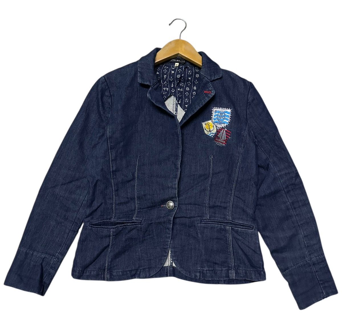 Jean Charles De Castelbajac Catelbajac denim croped jacket Size L / US 10 / IT 46 - 6 Thumbnail