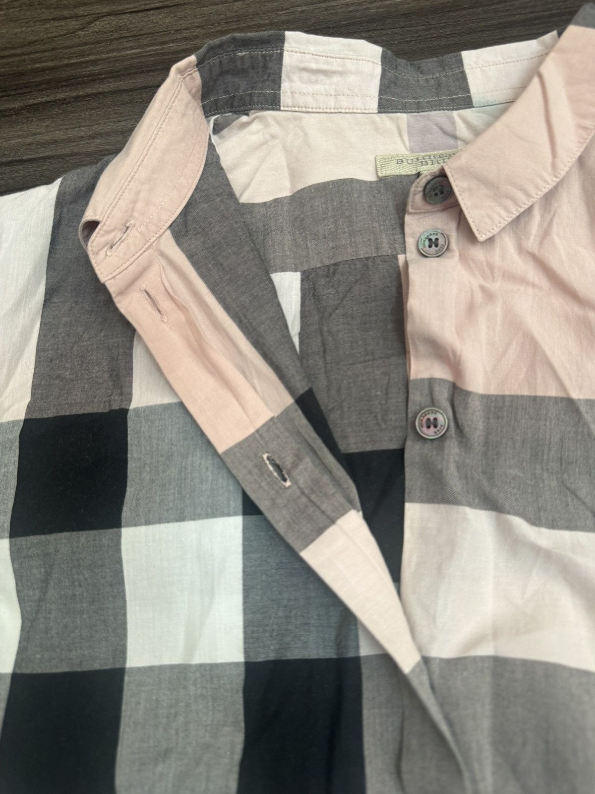 Burberry Burberry Lace Nova Check Print Cotton Button Down Long Shirt Size S / US 4 / IT 40 - 5 Thumbnail