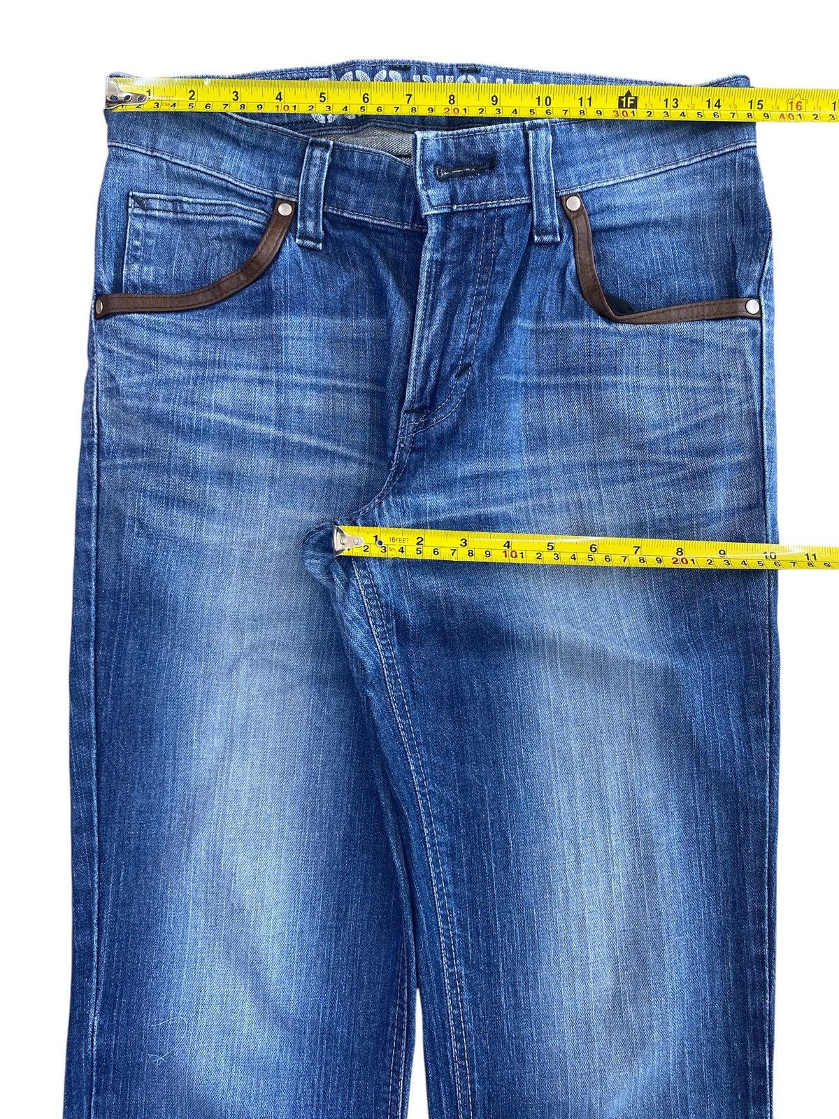 Edwin Edwin Whiskers Faded Wash Style Straight Cut Jeans Size US 30 / EU 46 - 5 Thumbnail