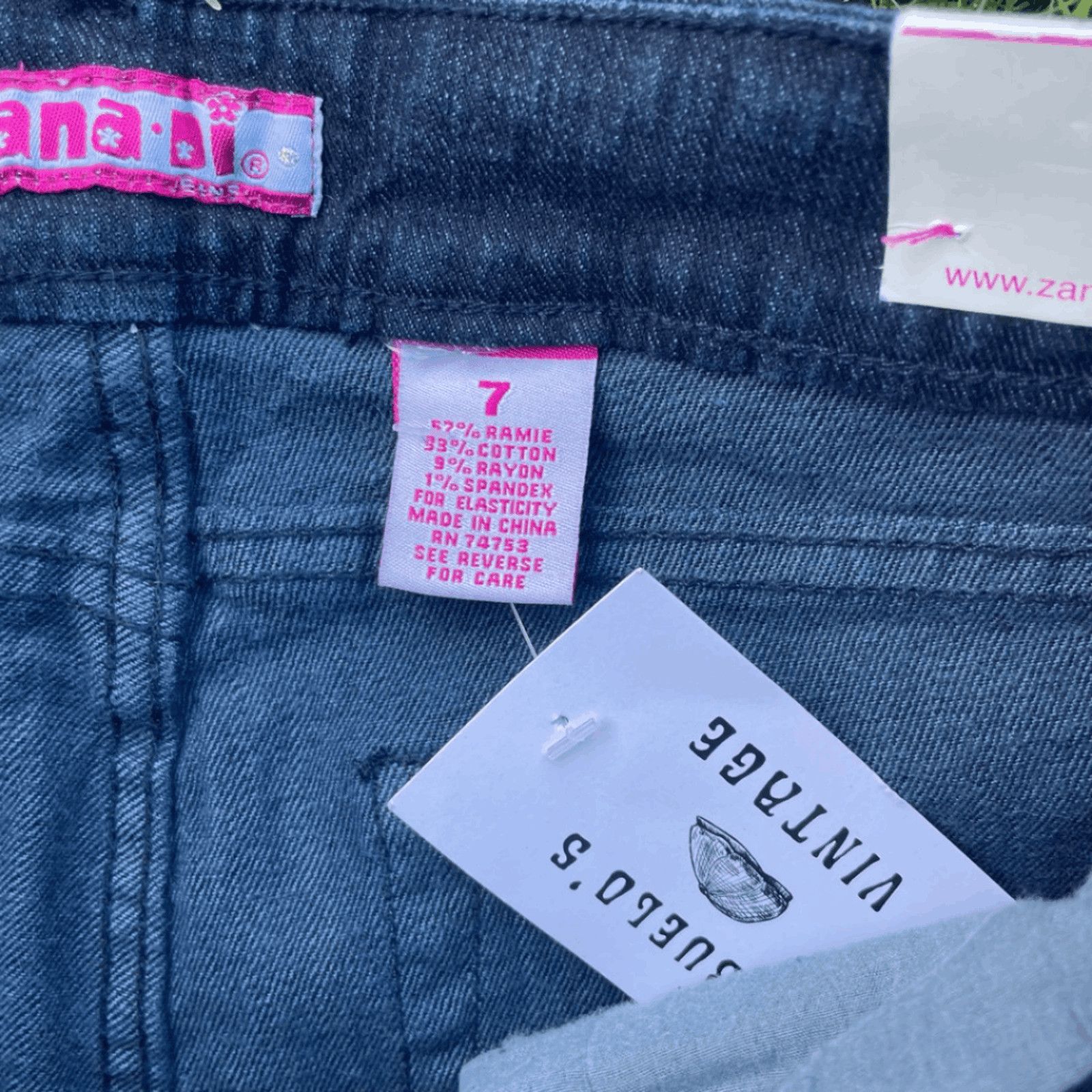 Vintage VTG Flare Jeans | Zana Di Blue Y2K | Early 2000s Archive Size 28" / US 6 / IT 42 - 4 Thumbnail