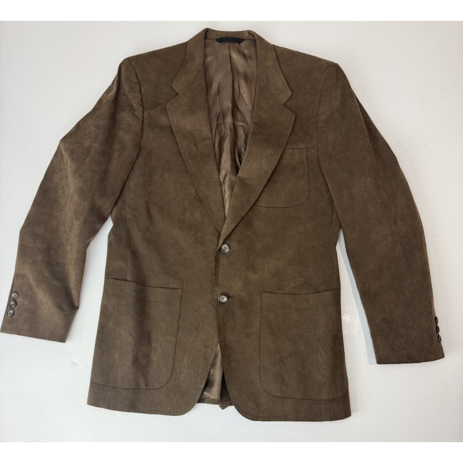 Other Vintage Marshall Field & Company Microsuede Blazer Brown 42 Size 42R - 1 Thumbnail