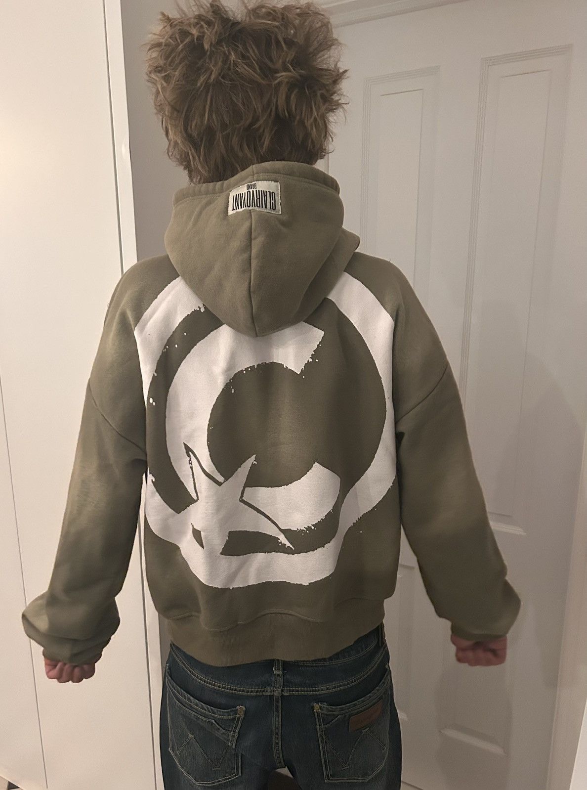 Other Clairvoyant Brand Green Hoodie, medium, white logo Size US M / EU 48-50 / 2 - 4 Thumbnail