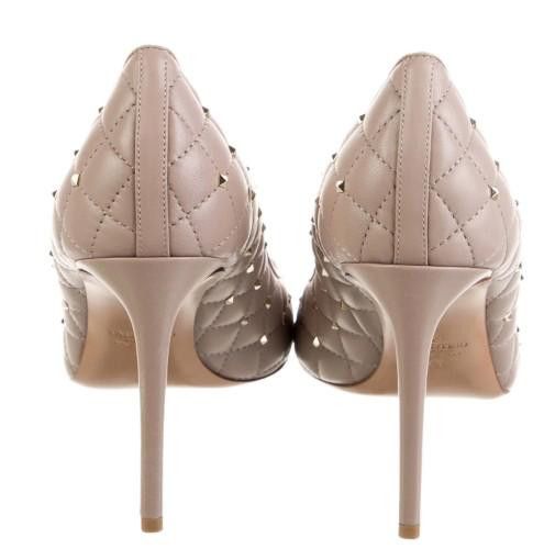 Valentino Valentino Garavani Rockstud Quilted Nude Heels – Size 11 Size US 10.5 / IT 40.5 - 3 Thumbnail