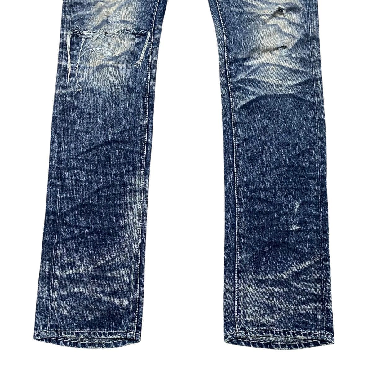 GOSTAR DE FUGA Gostar De Fuga Whiskers Denim Distressed Jeans Size US 33 - 9 Thumbnail