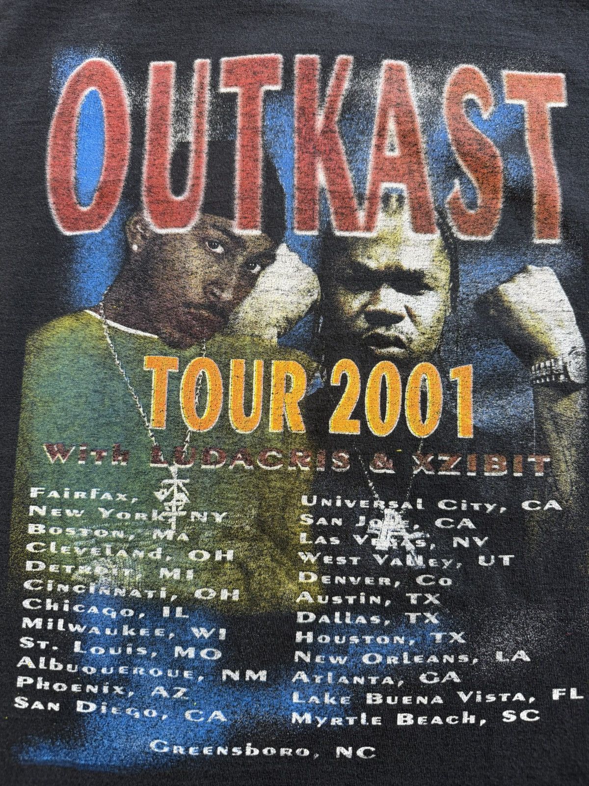 Other 2001 Vintage OutKast With Ludacris & Xzibit Rap Tee Size US XL / EU 56 / 4 - 3 Thumbnail