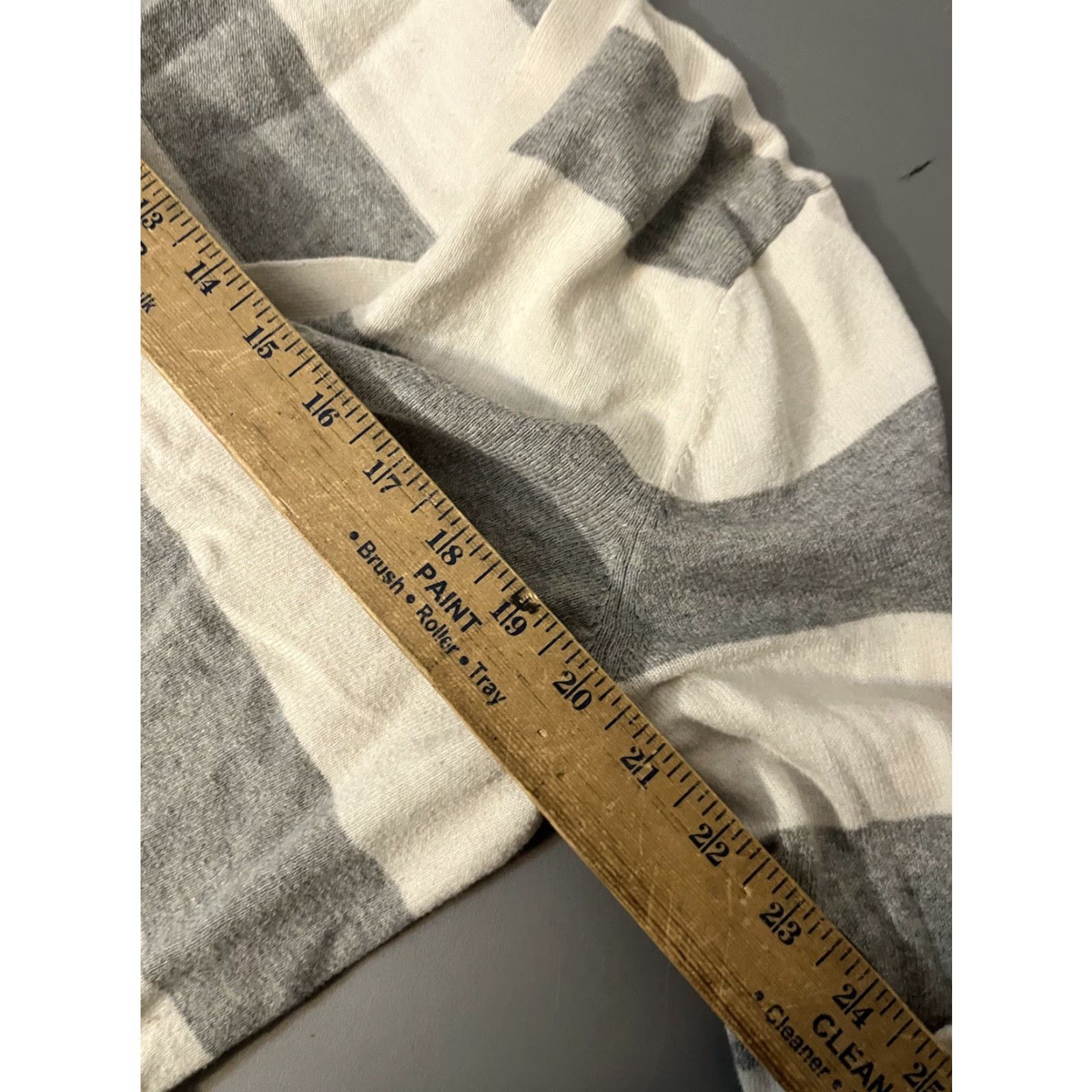 Gap GAP Cardigan Sweater XL Button Down Front Lightweight Knit Long Sleeve Striped Gray Teal womens Best Value Size XL / US 12-14 / IT 48-50 - 5 Thumbnail