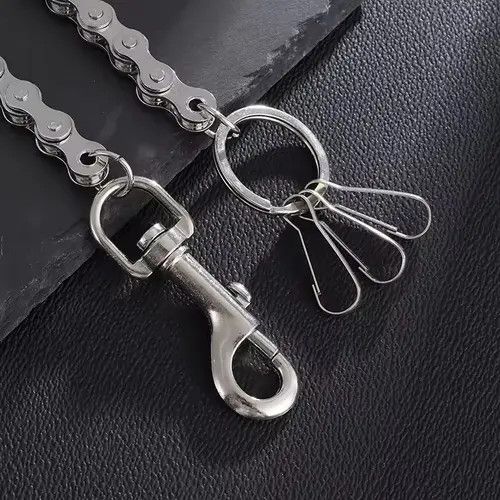 Jewelry 44cm Length Motorcycle Chain Wallet Waist Key chain Size ONE SIZE - 3 Thumbnail
