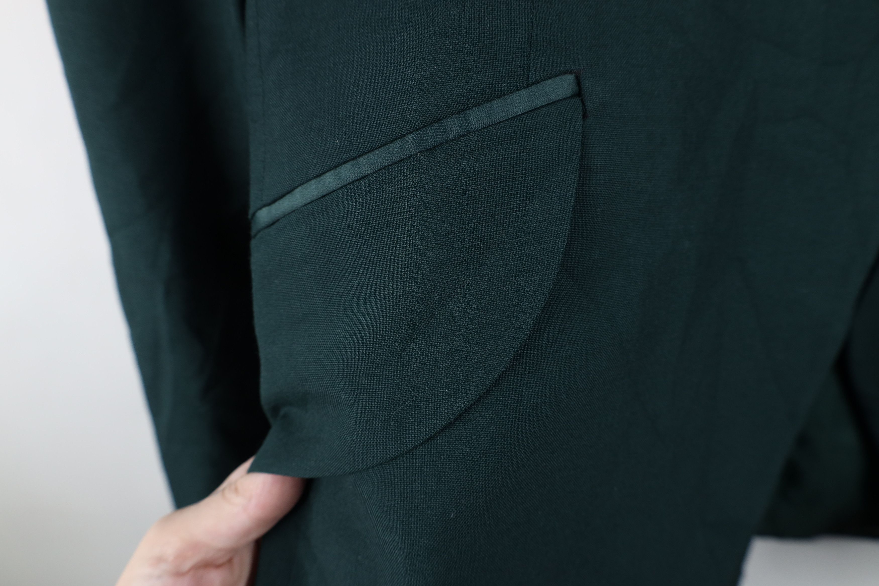 Vintage Vintage 50s Rockabilly Smoking Prom Tuxedo Jacket Green USA Size US XL / EU 56 / 4 - 5 Thumbnail