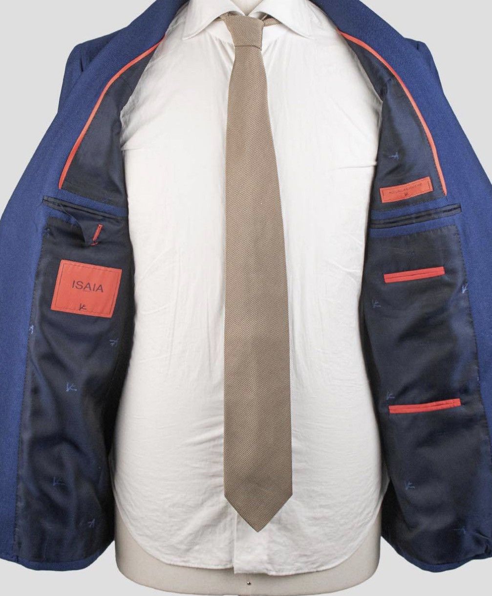 Isaia Napolii Isaia Napoli Mens Luxury Cashmere/Silk Blue Blazer Size US M / EU 48-50 / 2 - 6 Thumbnail