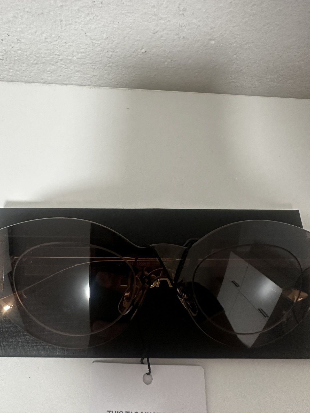 Versace Versace Damier Plaque Shield Sunglasses Size ONE SIZE - 10 Thumbnail
