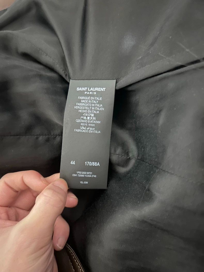 Saint Laurent Paris Long Leather Coat by Saint Laurent-2505 Size US S / EU 44-46 / 1 - 6 Thumbnail