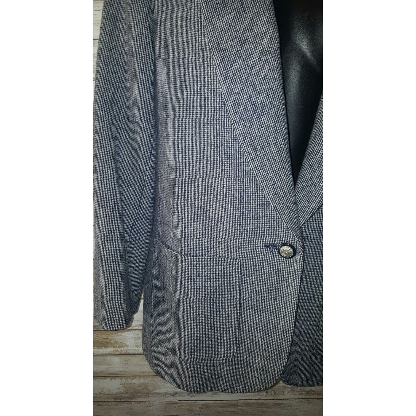 Pendleton VINTAGE Pendleton Womens Blazer Size 8 Wool Gray Made in USA Women Business Casual Size M / US 6-8 / IT 42-44 - 3 Thumbnail