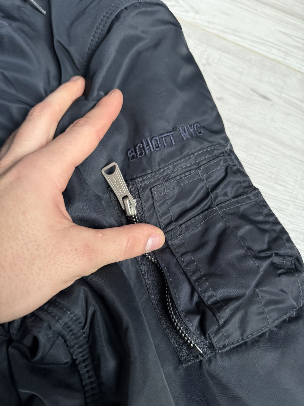 Alpha Industries × Schott Vintage Schott military parka jacket bomber Size US XL / EU 56 / 4 - 13 Thumbnail