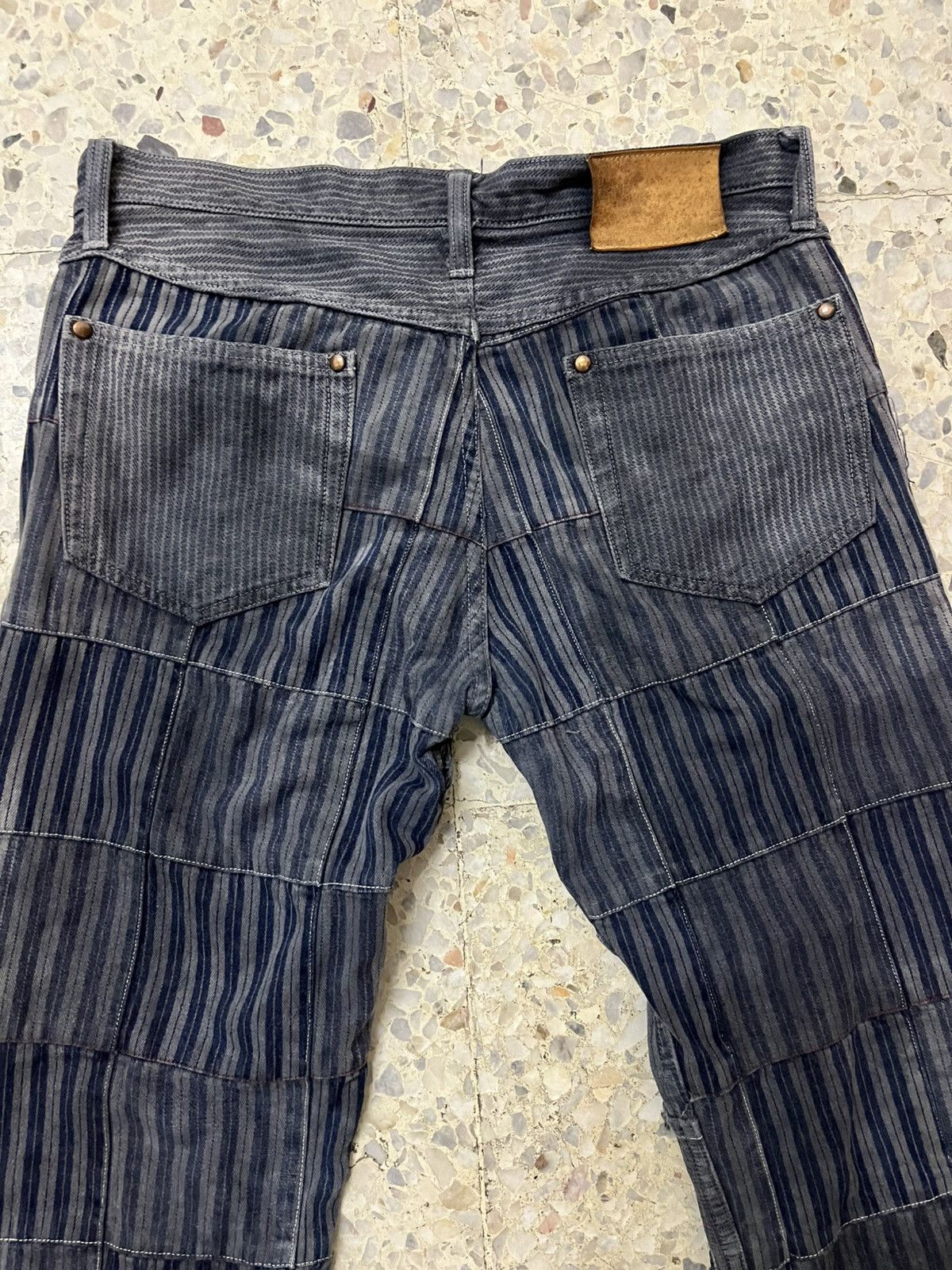 Issey Miyake × Japanese Brand Distressed Japanese brand AYUITE patchwork denim Size US 30 / EU 46 - 3 Thumbnail