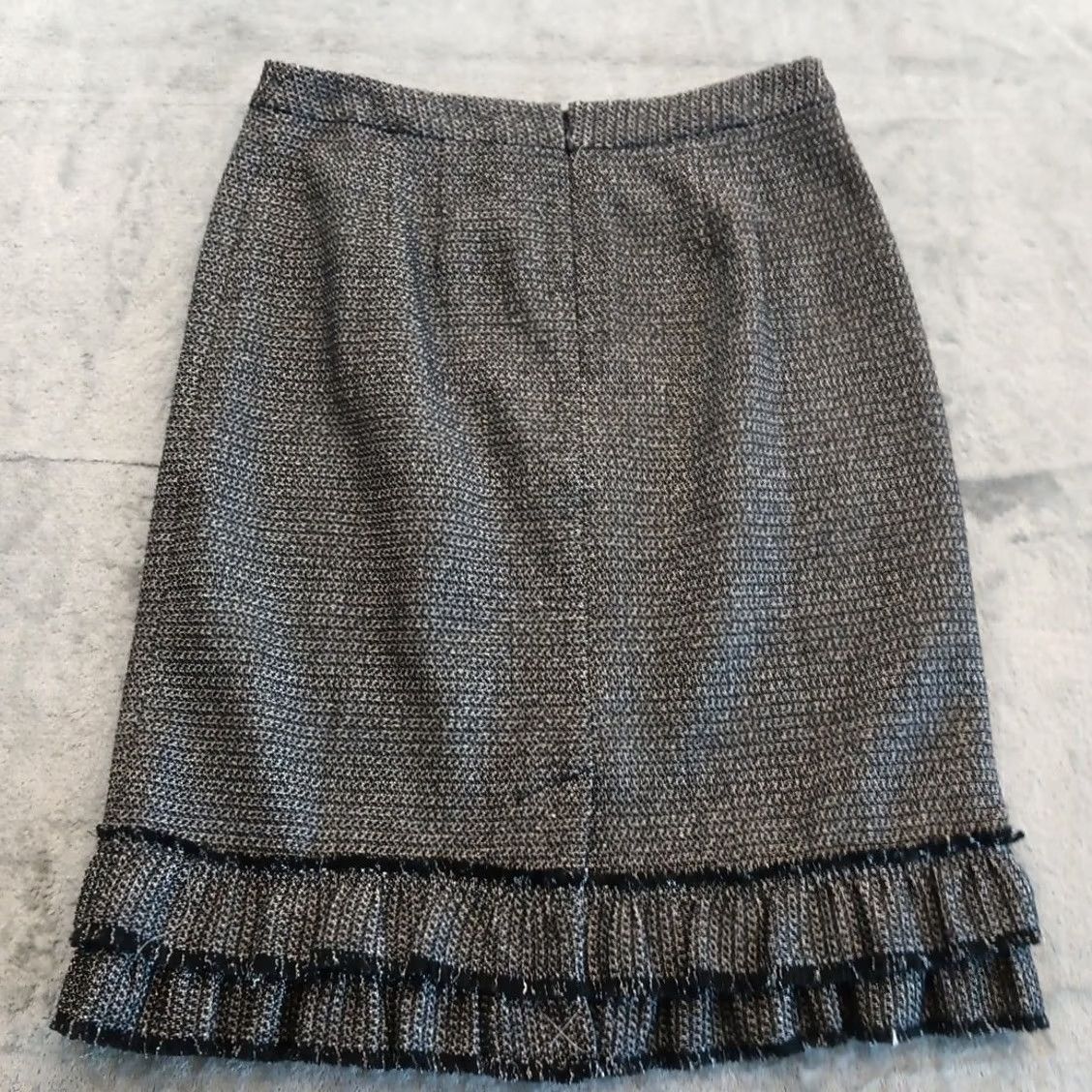 Talbots Talbots Skirt Knee Length Gray Cotton Blend Size 4 Lined Pencil Womens Regular Vintage No Size 27" / US 4 / IT 40 - 4 Thumbnail